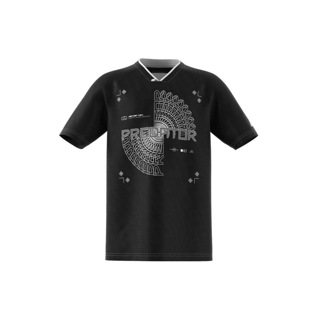 Unisex Kids Football-Inspired Predator Jersey, Black, A901_ONE, large image number 11