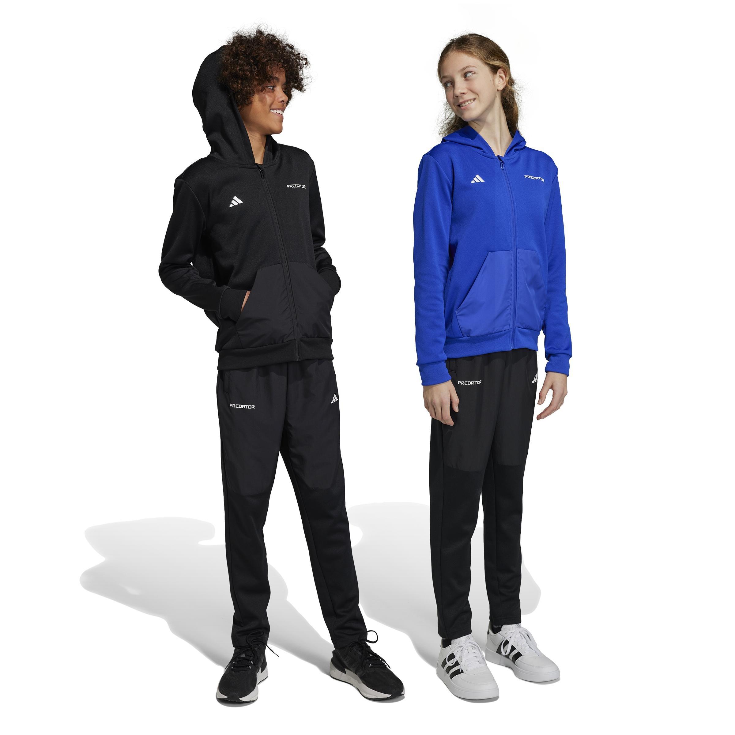 Unisex Kids Football-Inspired Predator Joggers, Black, A901_ONE, large image number 0