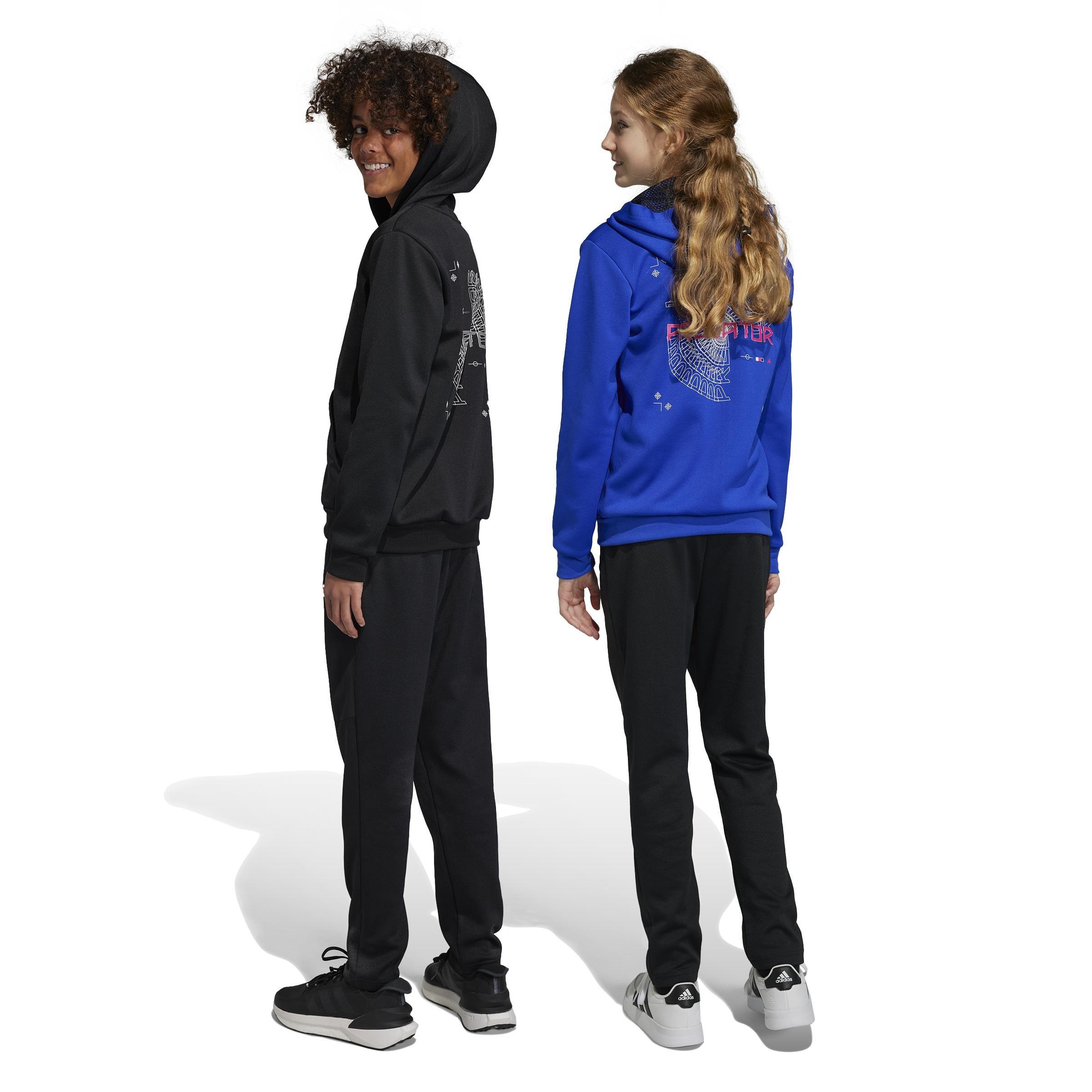Unisex Kids Football-Inspired Predator Joggers, Black, A901_ONE, large image number 1