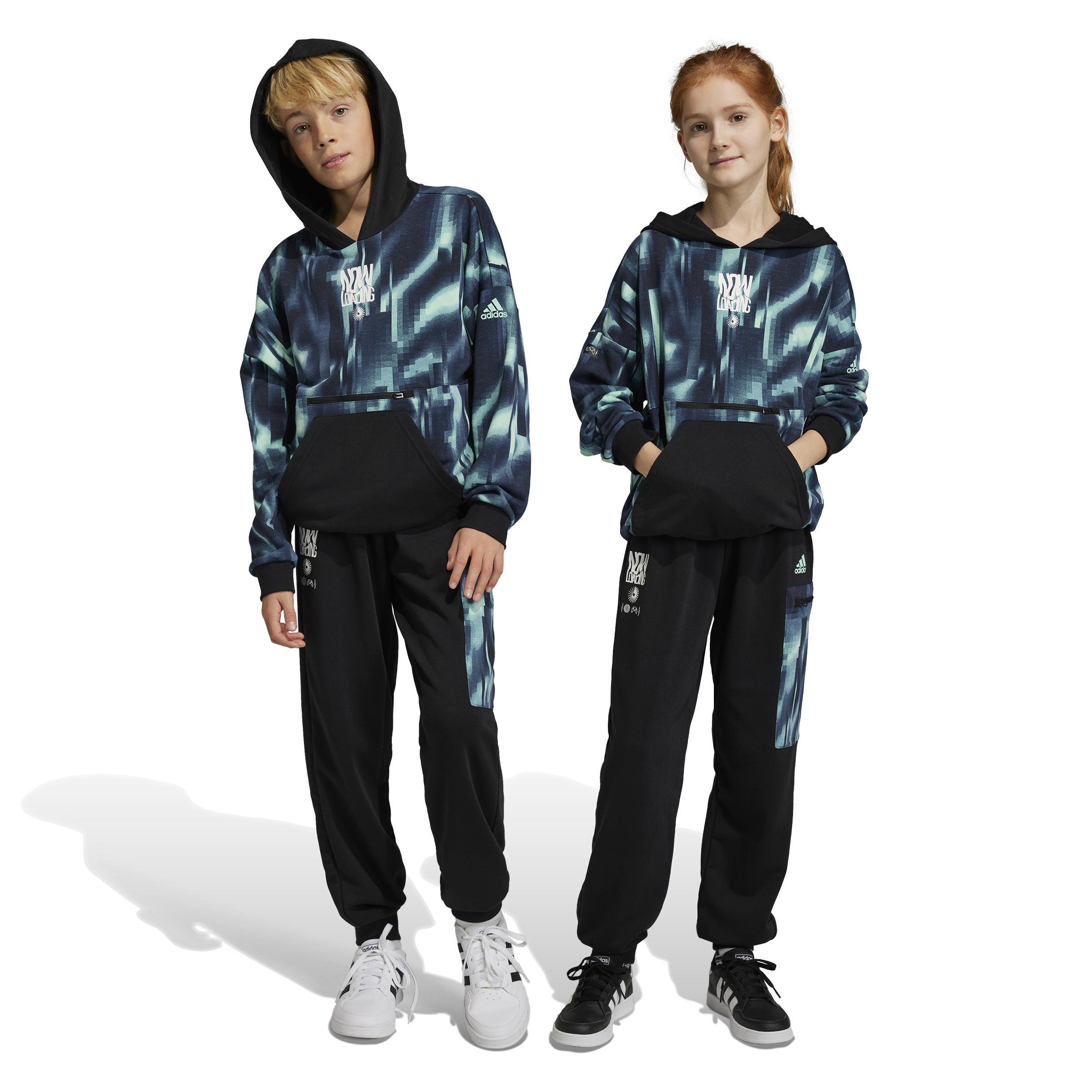 Unisex Kids Arkd3 Cargo Joggers, Black, A901_ONE, large image number 14