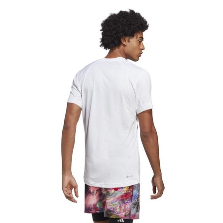 Men Tennis Freelift T-Shirt, White, A901_ONE, large image number 5