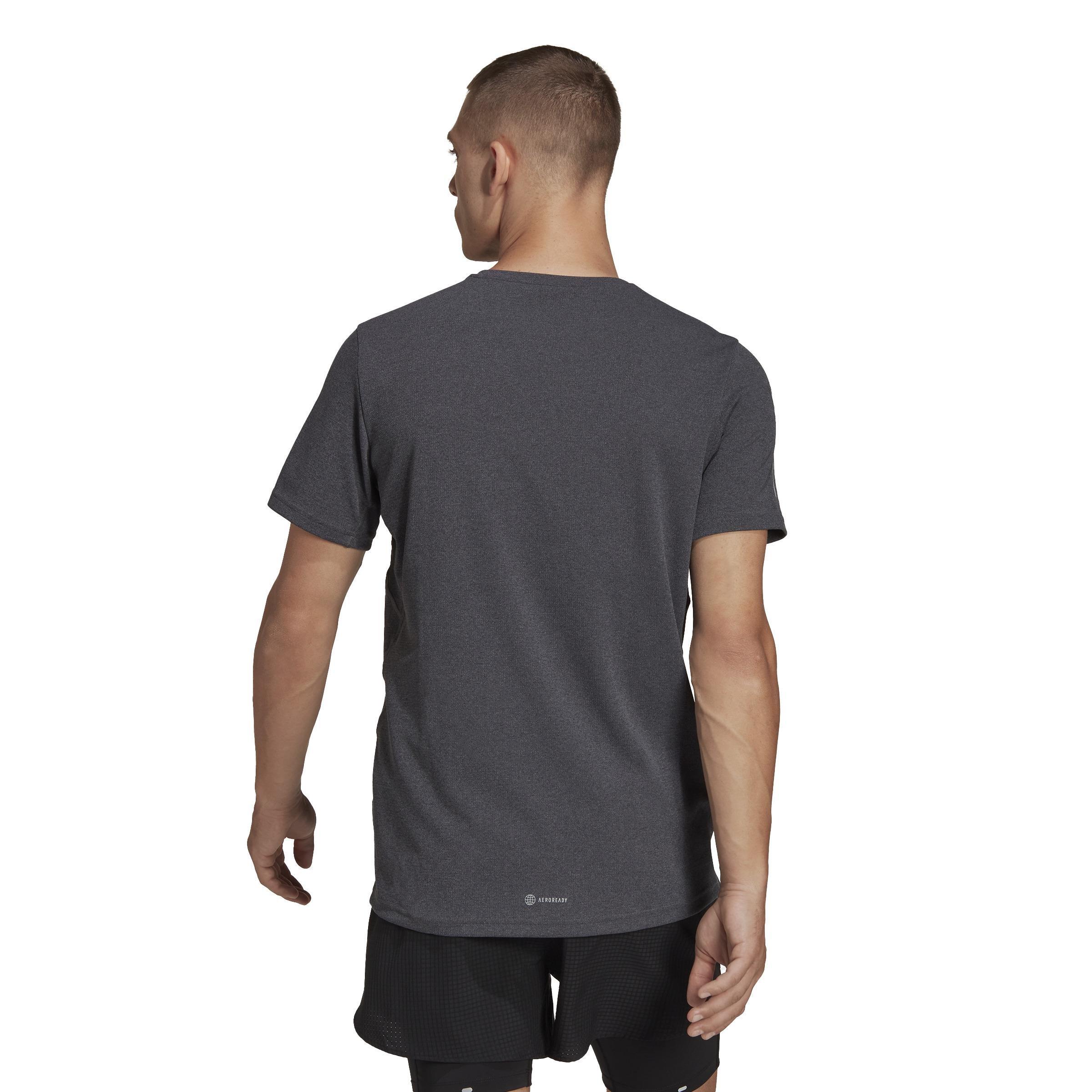 Own The Run Heather T-Shirt, Black, A901_ONE, large image number 3