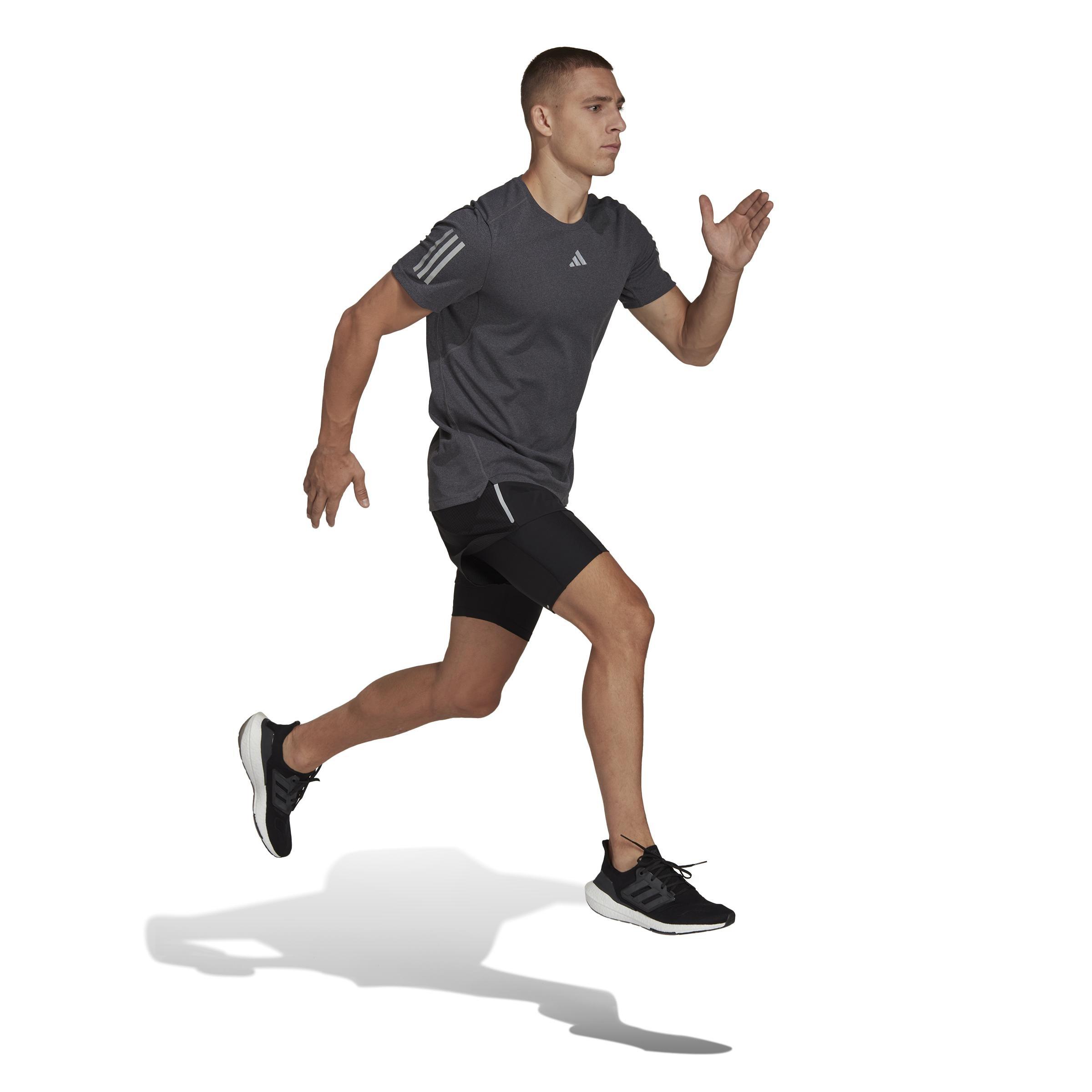 Own The Run Heather T-Shirt, Black, A901_ONE, large image number 7