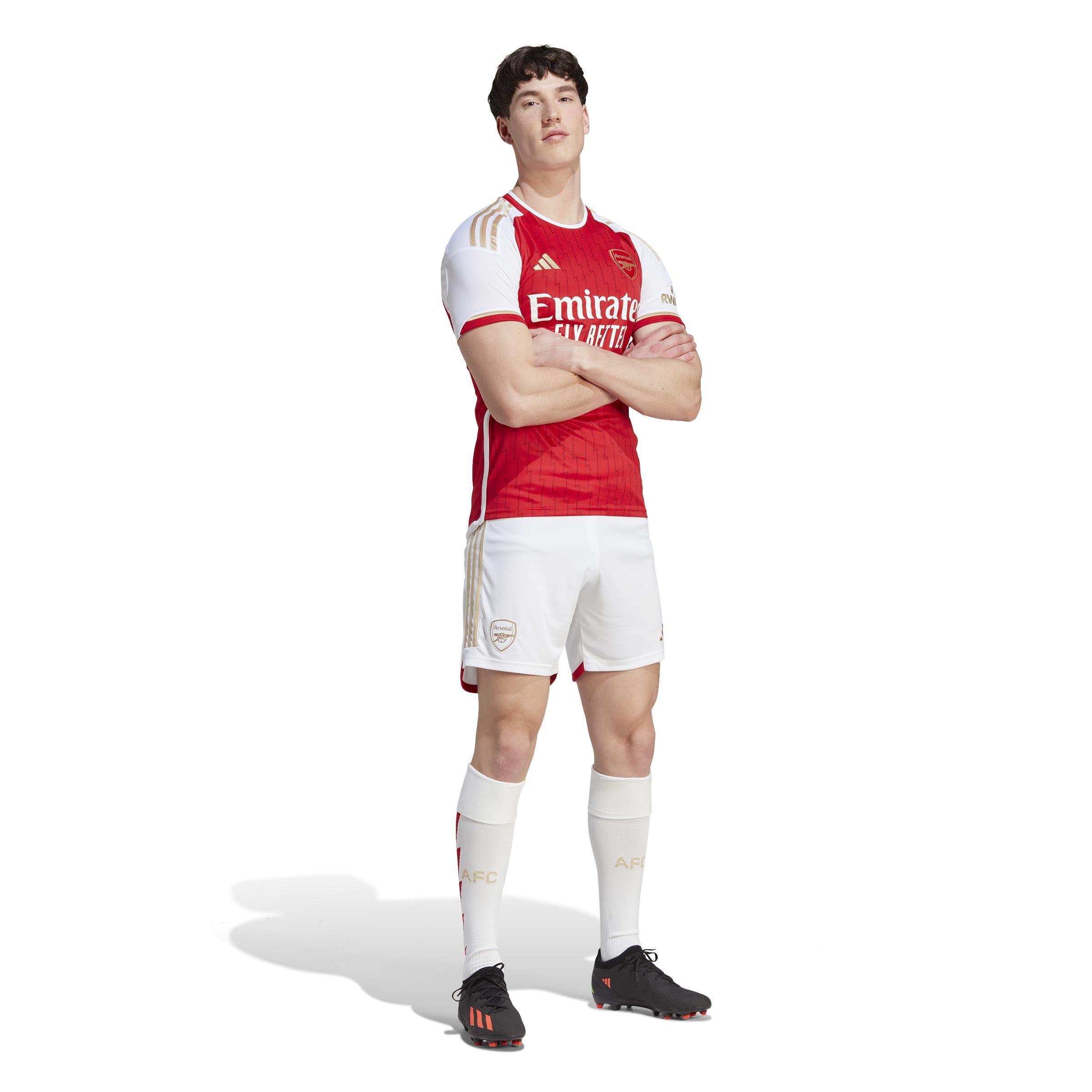 Arsenal 23/24 Home Shorts, White, A901_ONE, large image number 6