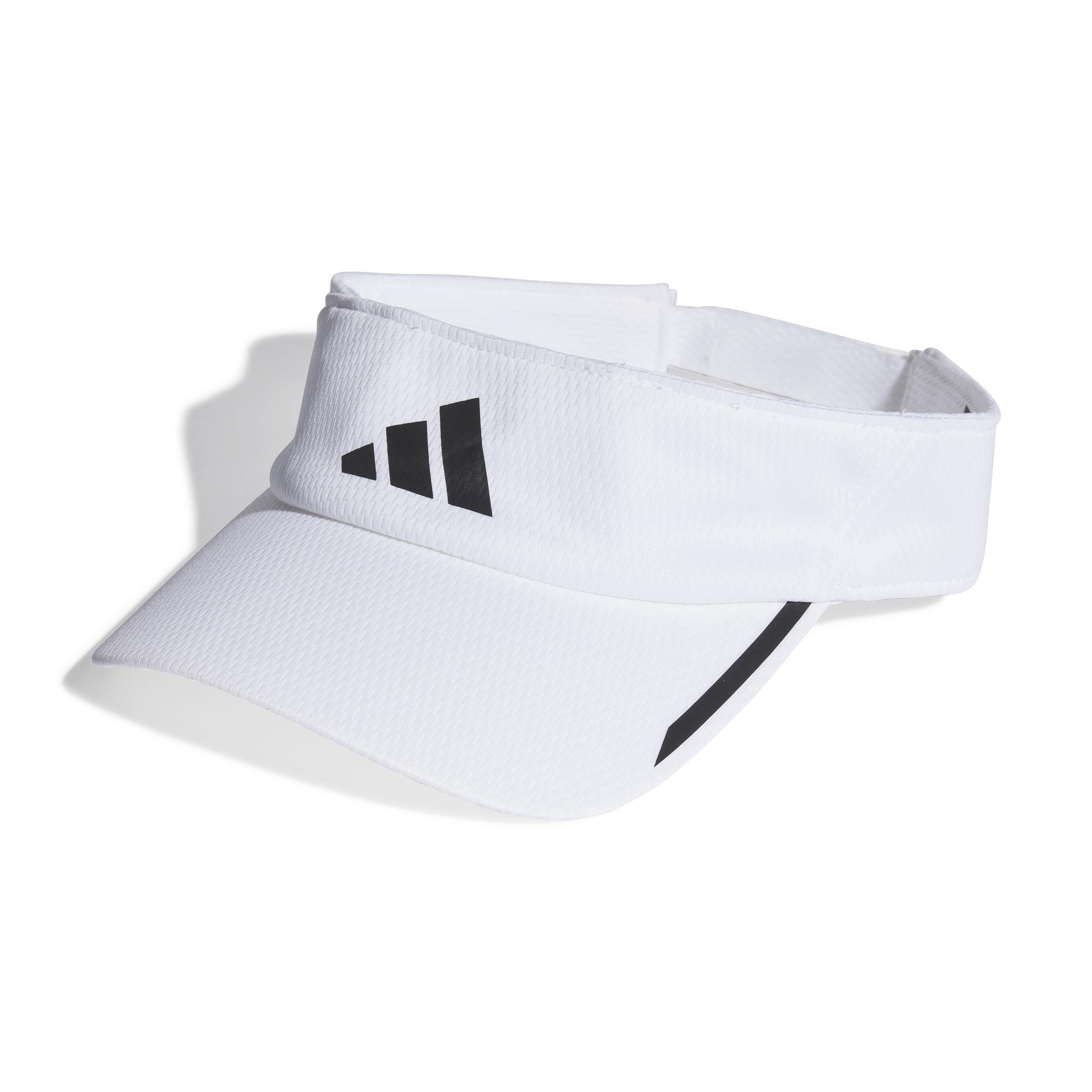 Unisex Aeroready Running Visor, White, A901_ONE, large image number 0