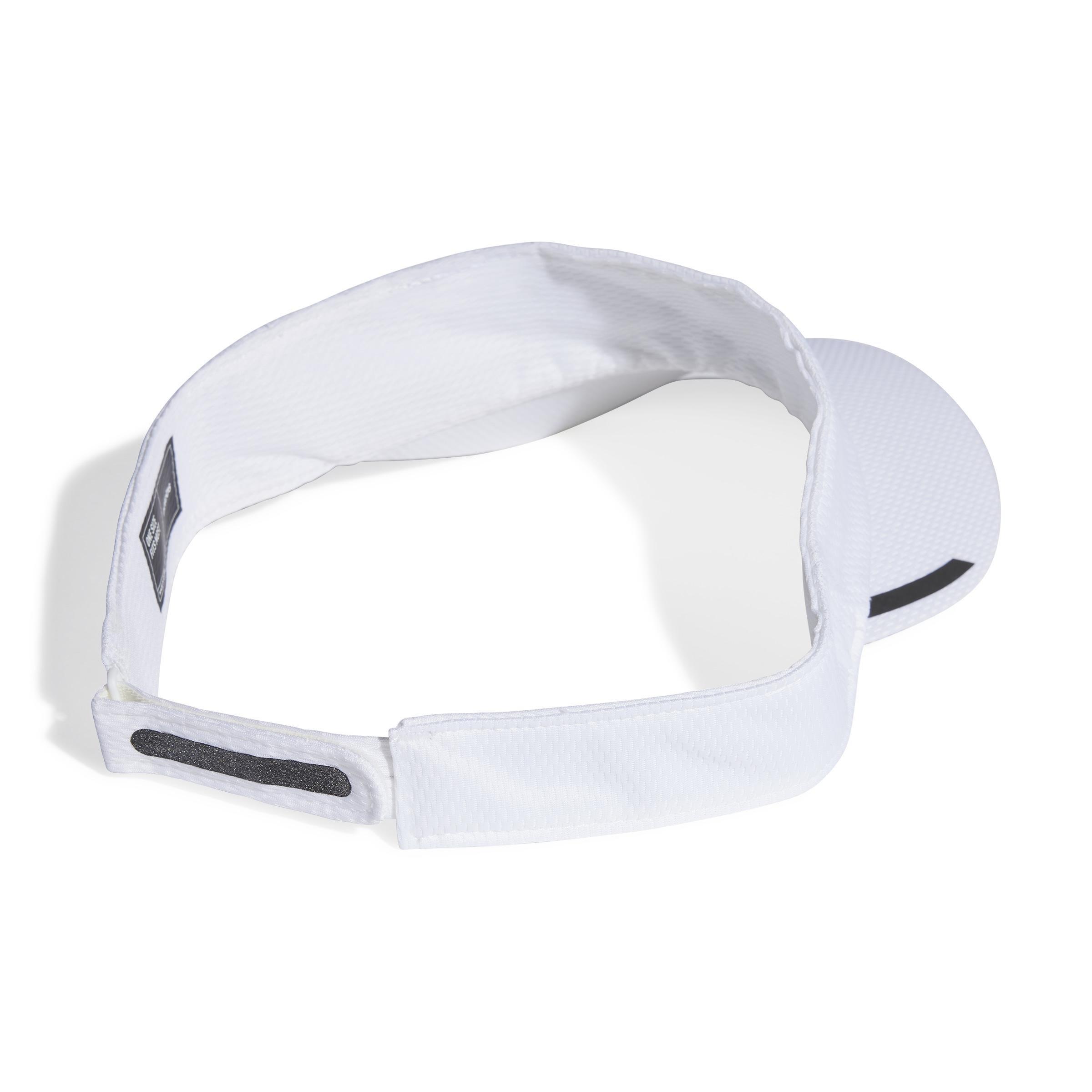 Unisex Aeroready Running Visor, White, A901_ONE, large image number 1