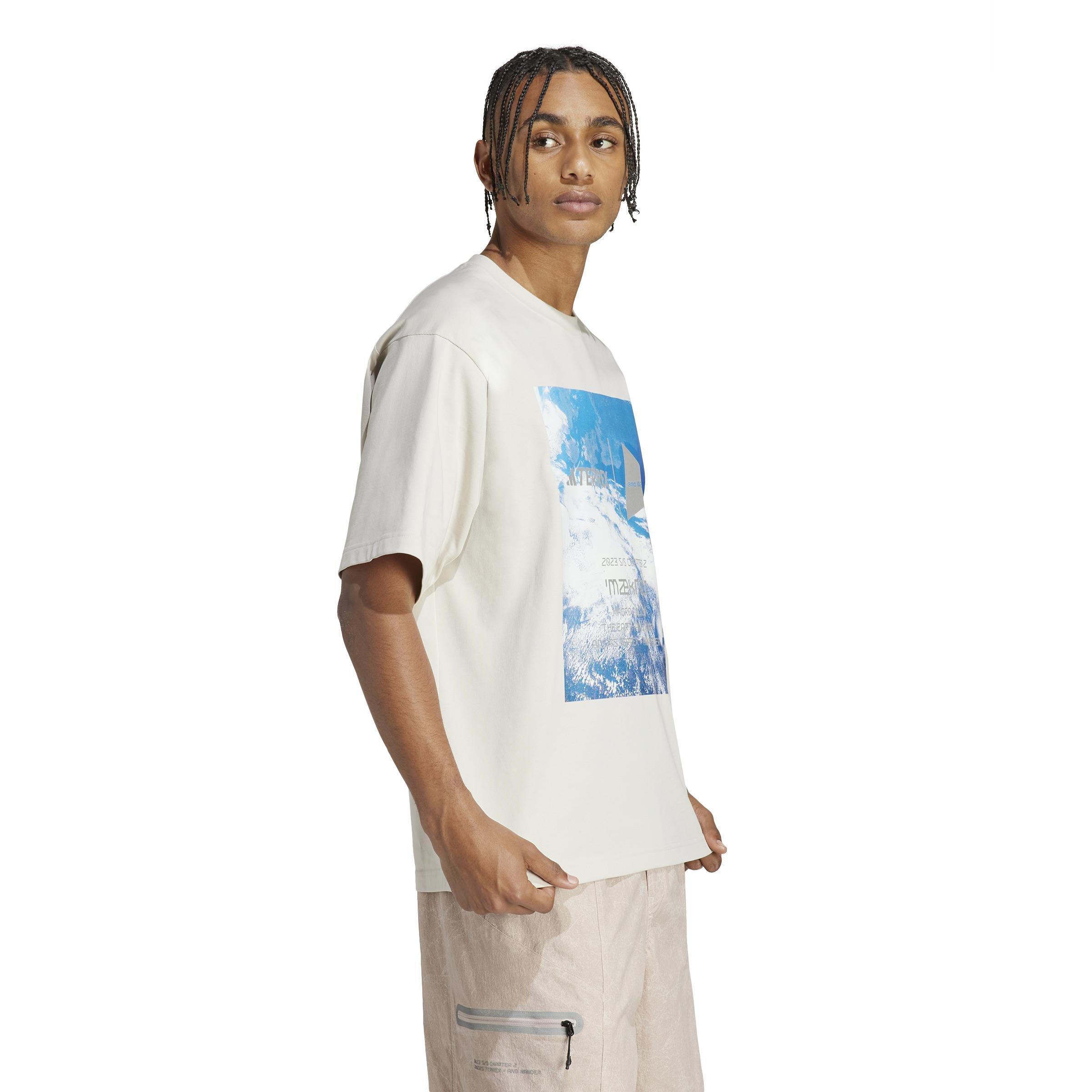 Unisex Terrex + And Wander Graphic T-Shirt (Gender Neutral), Beige, A901_ONE, large image number 14