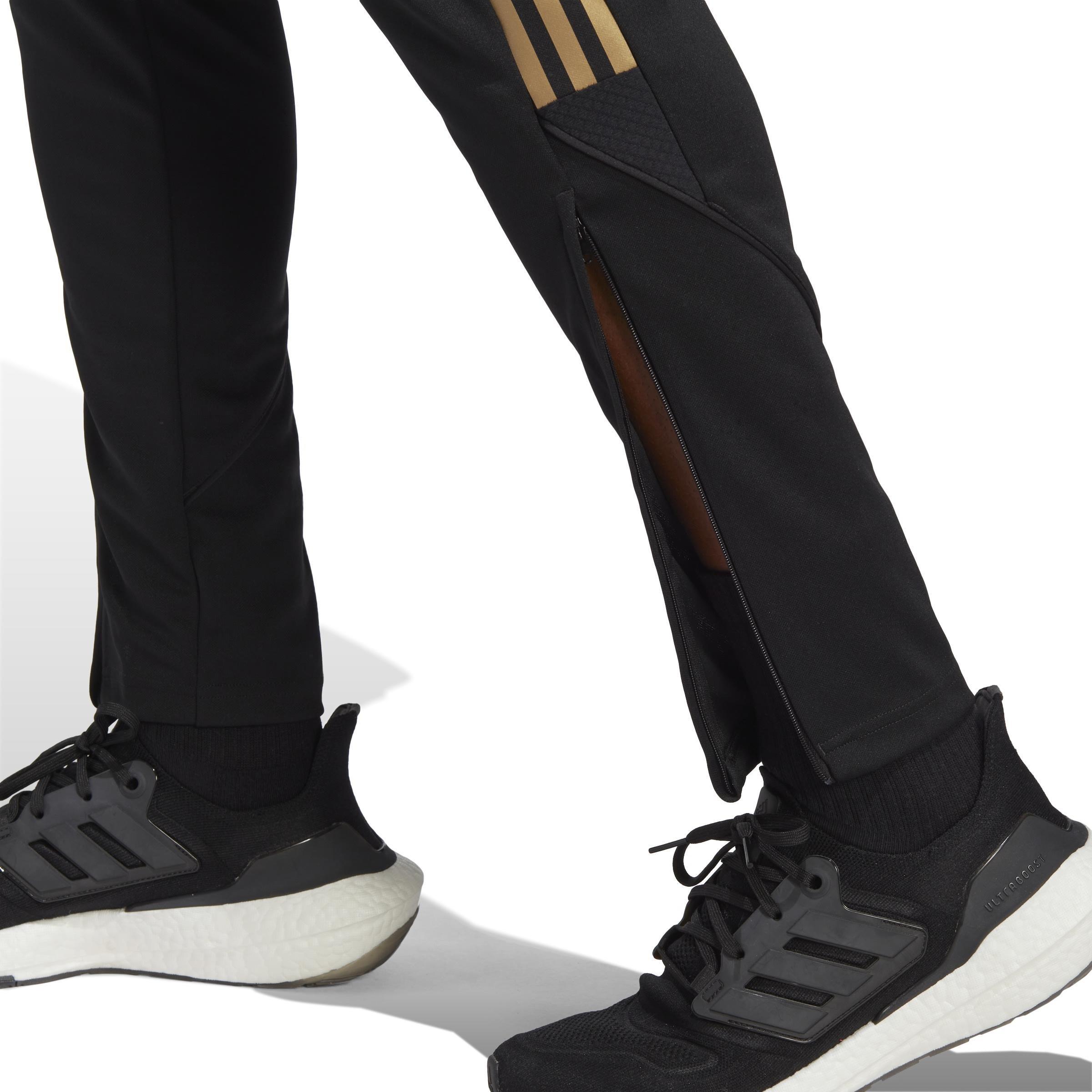 Tiro Reflective Tracksuit Bottoms, Black, A901_ONE, large image number 4