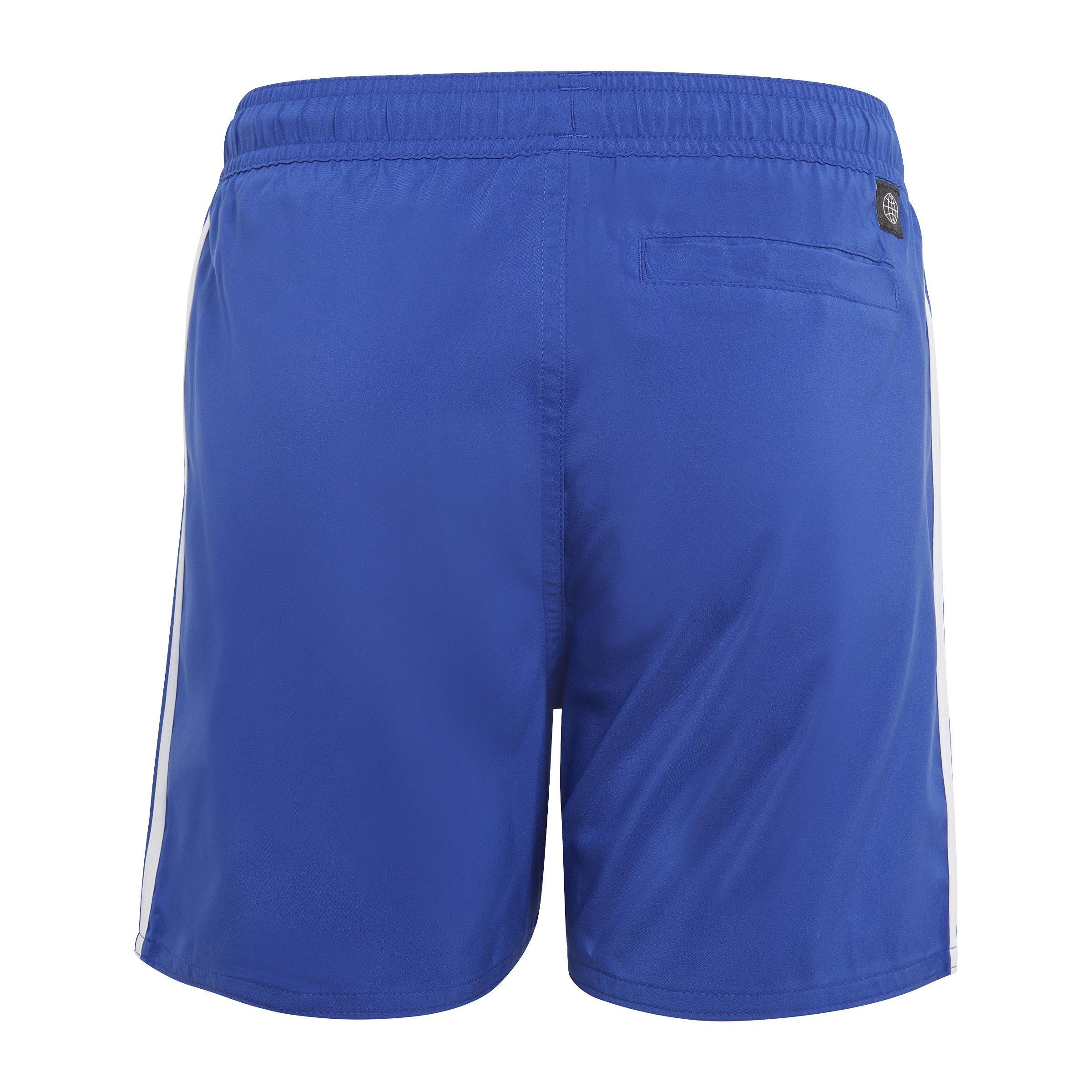 Kids 3-Stripes Swim Shorts, Blue, , large image number 0