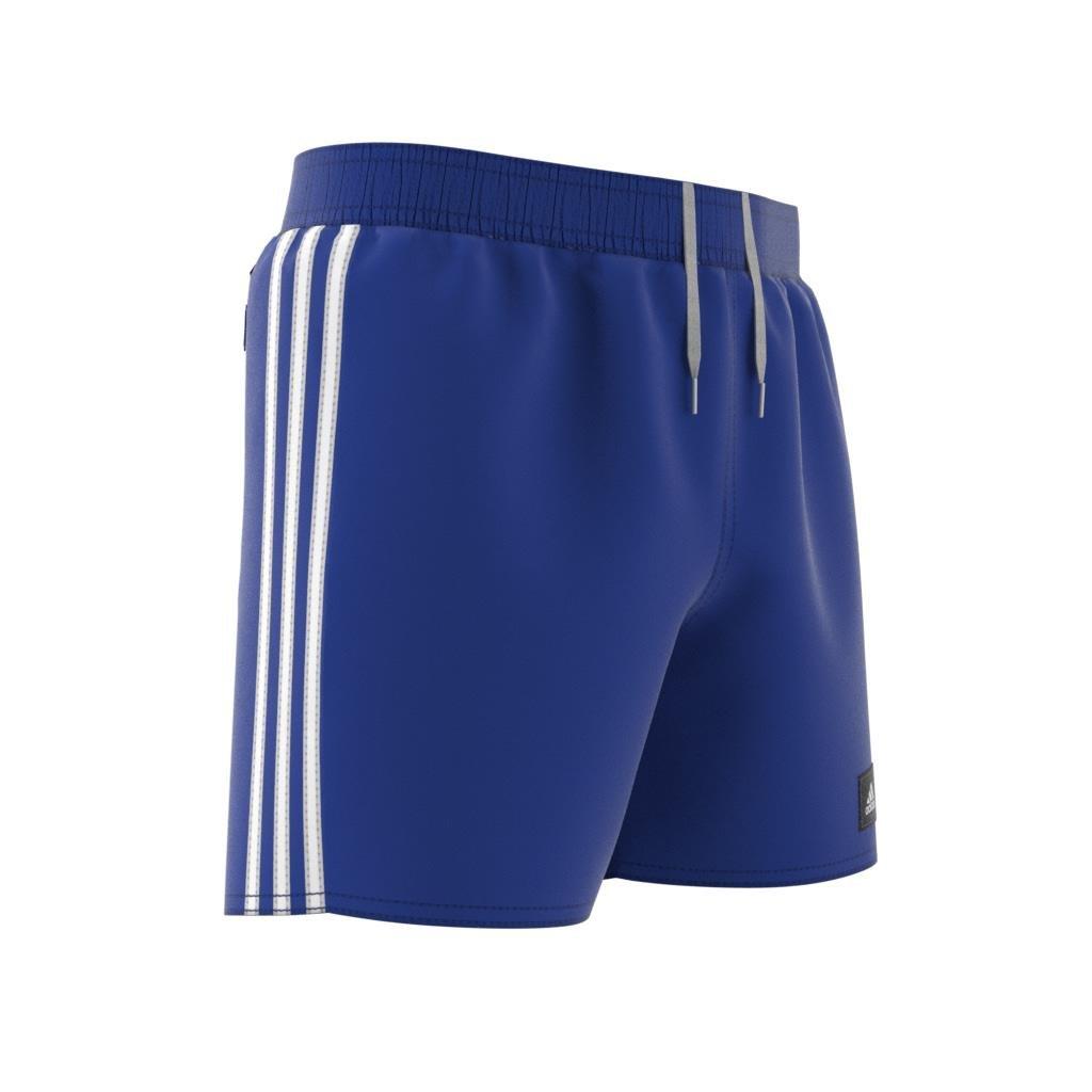 Kids 3-Stripes Swim Shorts, Blue, , large image number 4
