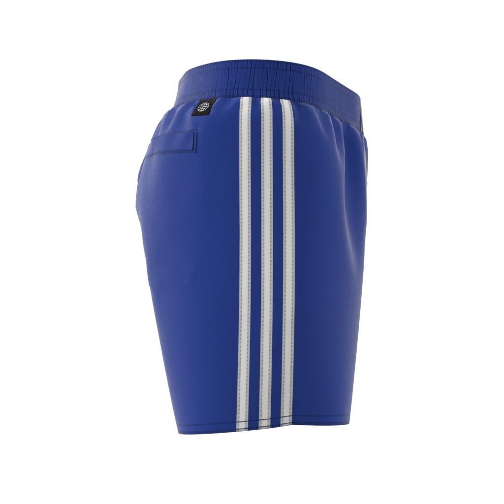 Kids 3-Stripes Swim Shorts, Blue, , large image number 12