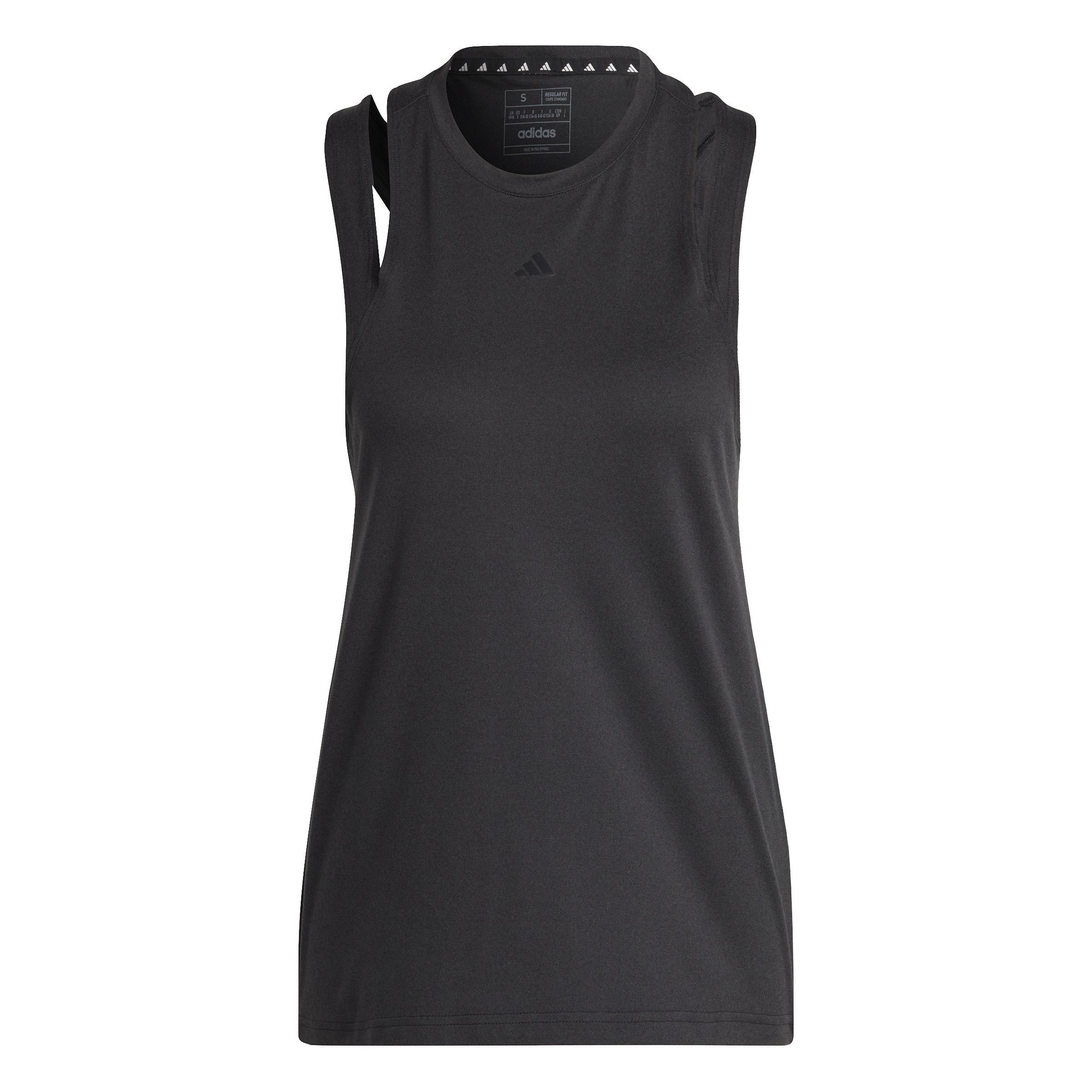 Aeroready Train Essentials 3 Bar Logo Tank Top, Black, A901_ONE, large image number 2