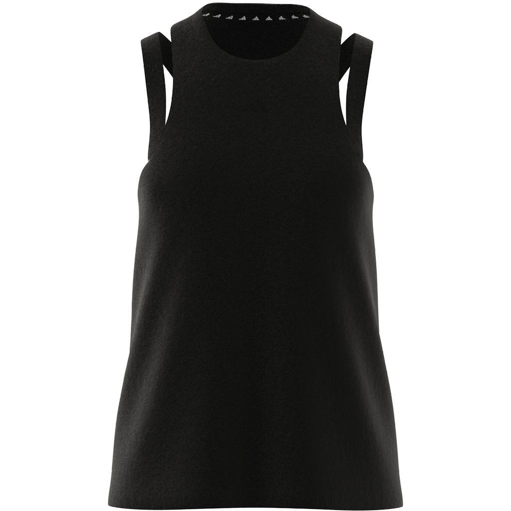 Aeroready Train Essentials 3 Bar Logo Tank Top, Black, A901_ONE, large image number 7