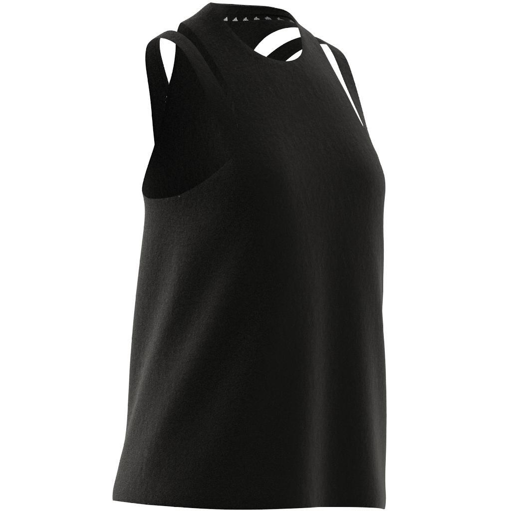 Aeroready Train Essentials 3 Bar Logo Tank Top, Black, A901_ONE, large image number 14