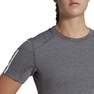 Women Train Essentials Train Cotton 3-Stripes Crop T-Shirt, Grey, A901_ONE, thumbnail image number 4