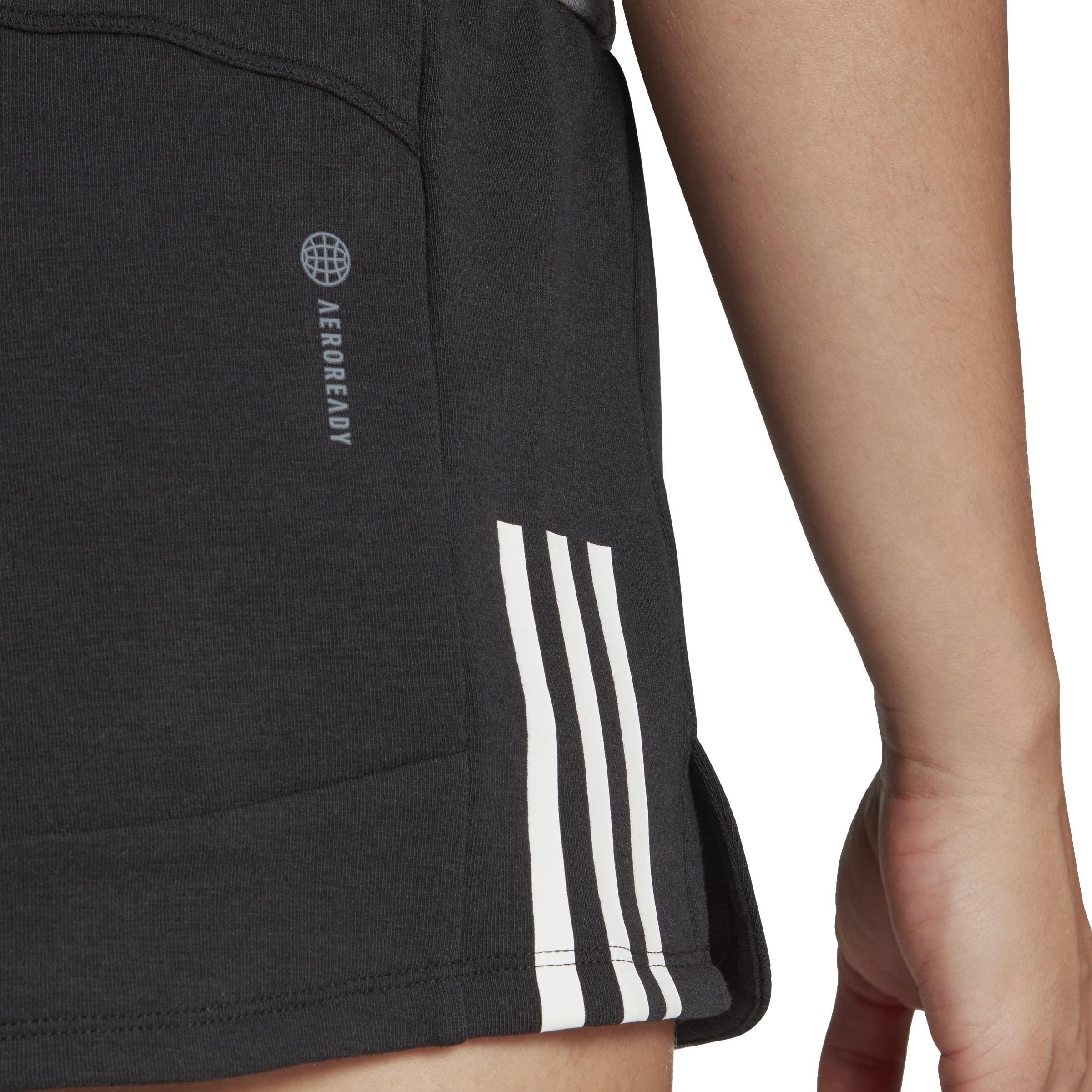 Train Essentials Cotton 3-Stripes Pacer Shorts, Black, A901_ONE, large image number 3