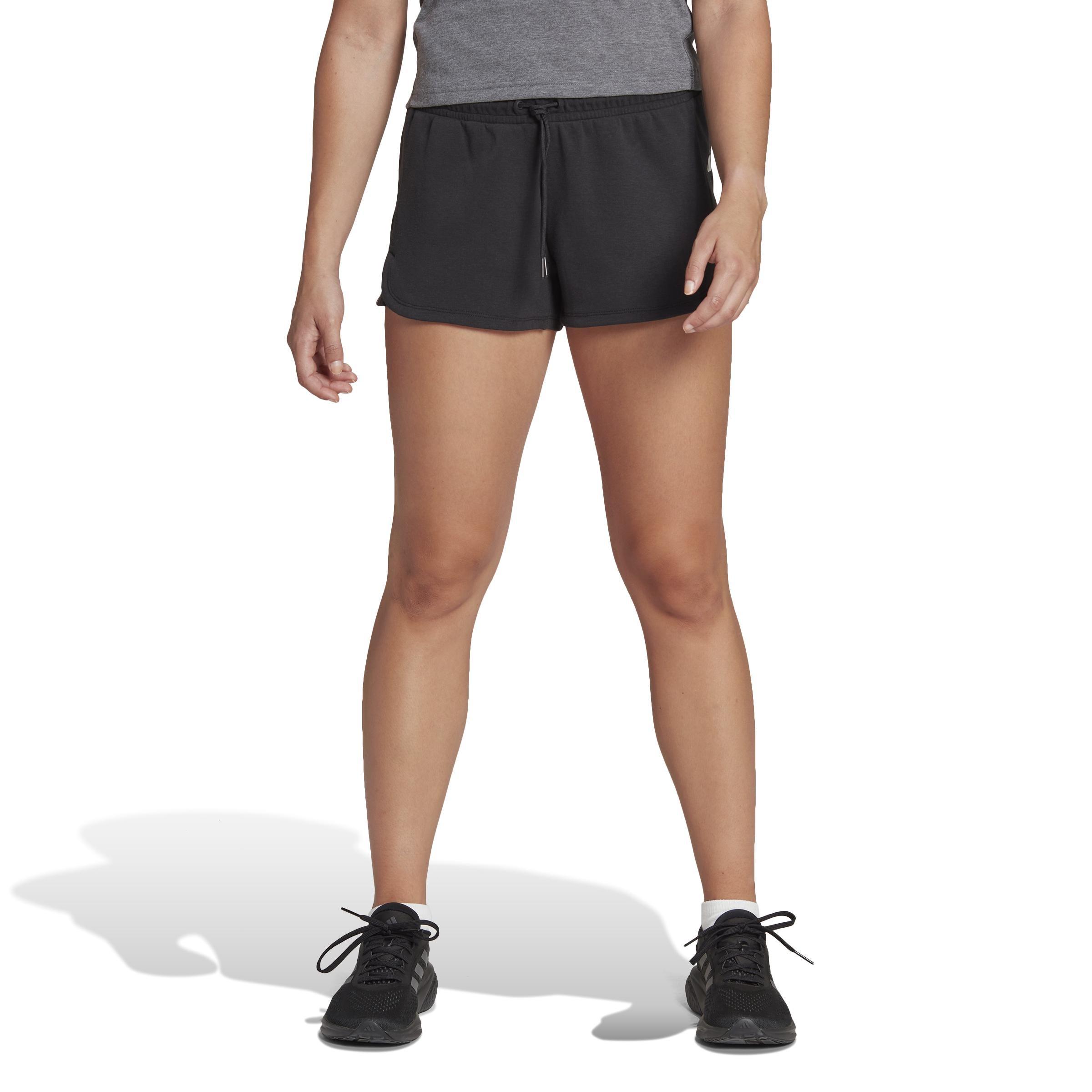 Train Essentials Cotton 3-Stripes Pacer Shorts, Black, , large image number 11