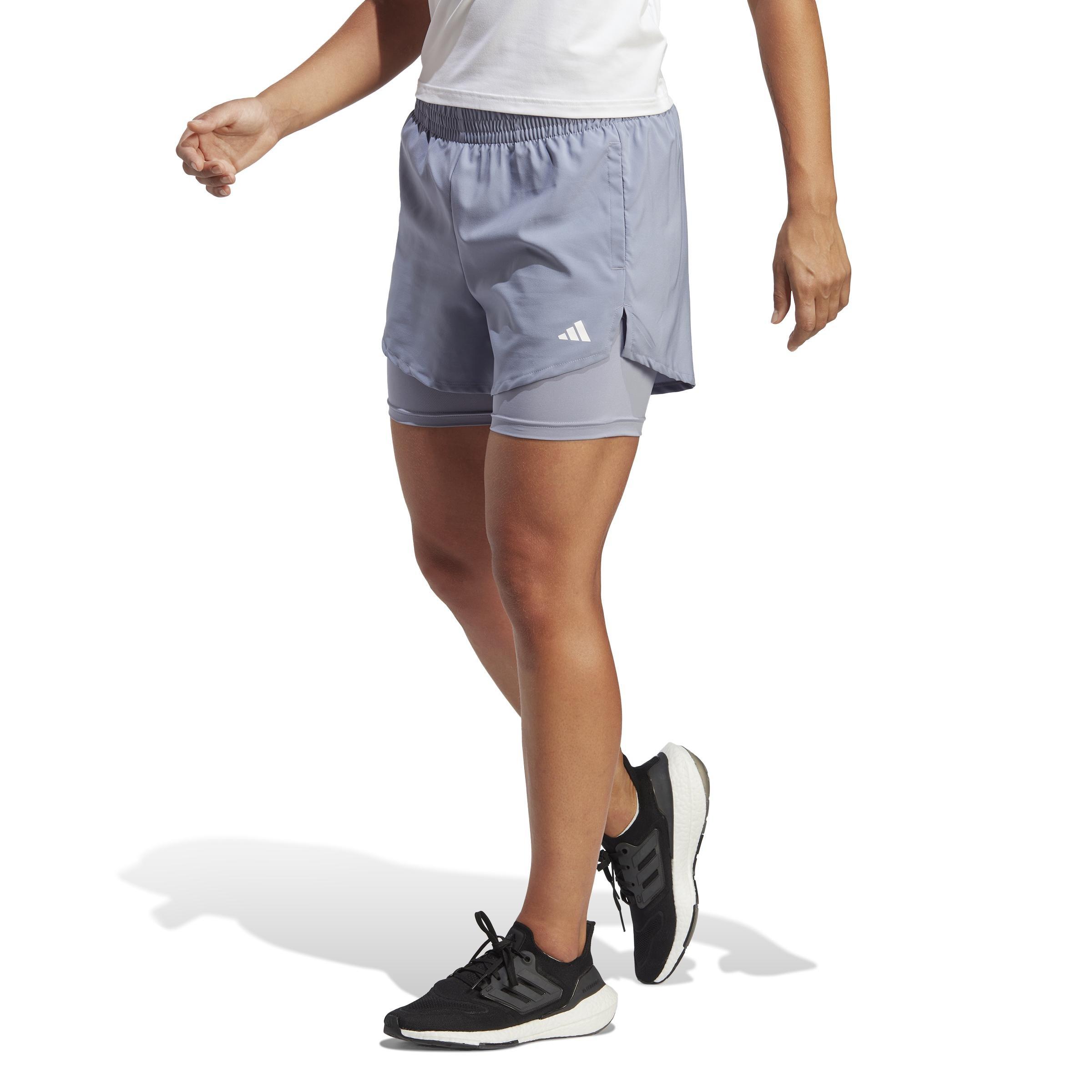 AEROREADY Made for Training Minimal Two-in-One Shorts, Purple, A901_ONE, large image number 13