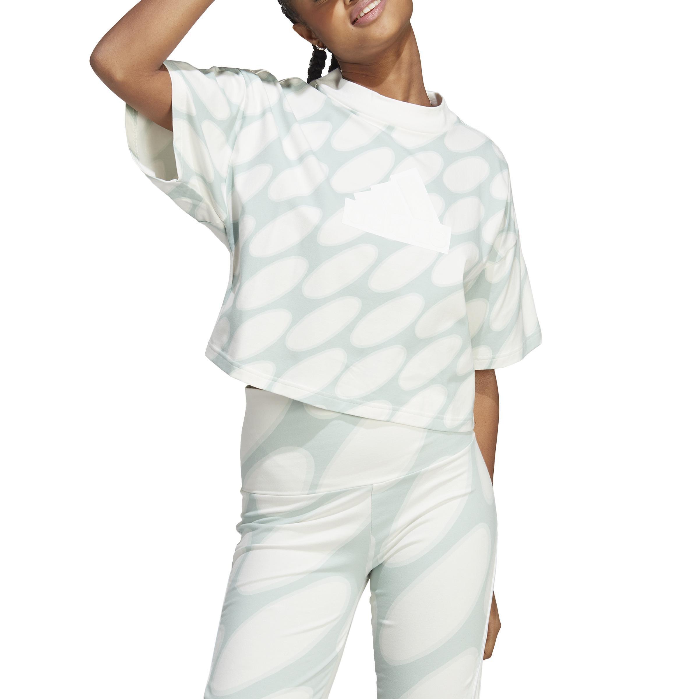 Marimekko Future Icons 3-Stripes T-Shirt, White, , large image number 2