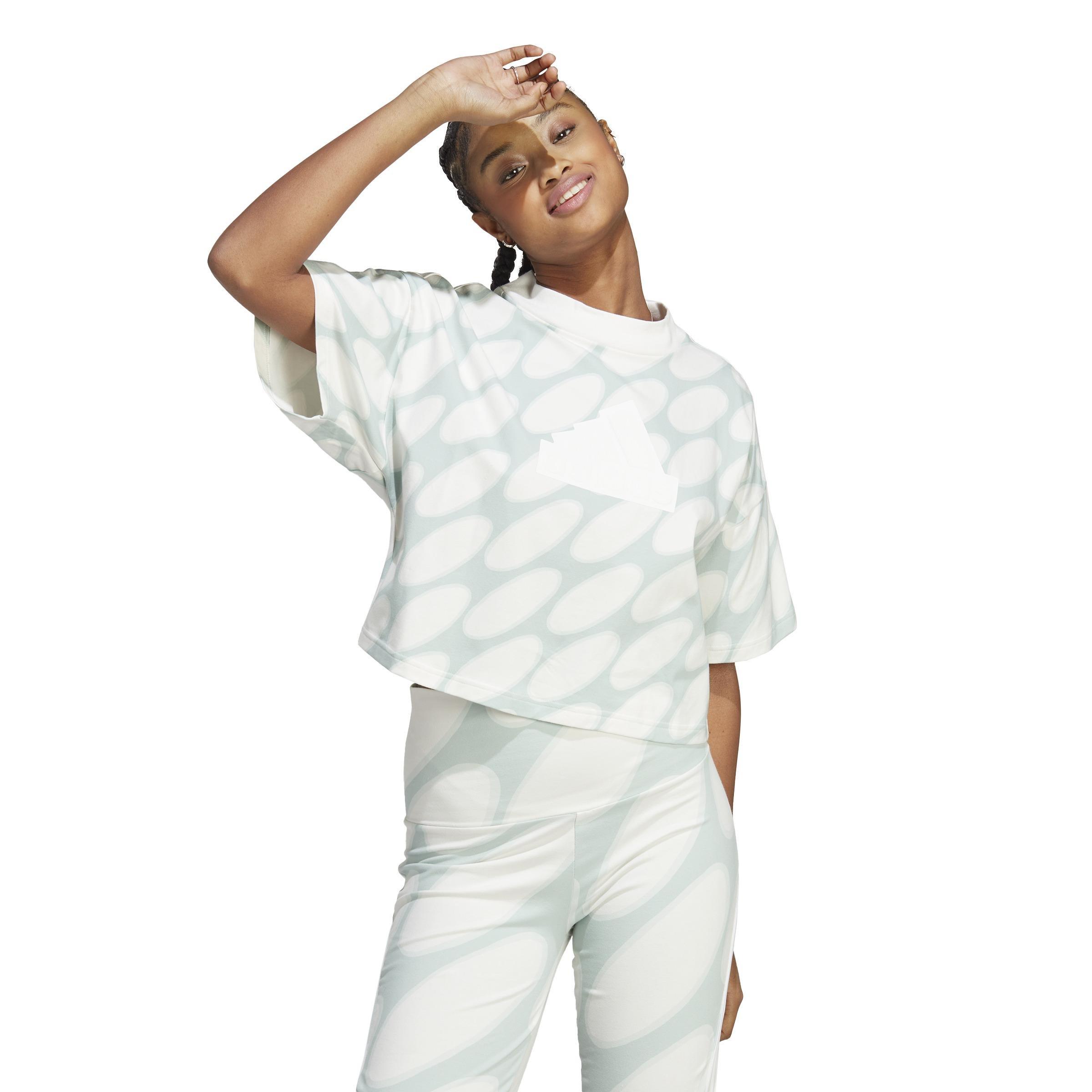 Marimekko Future Icons 3-Stripes T-Shirt, White, , large image number 6