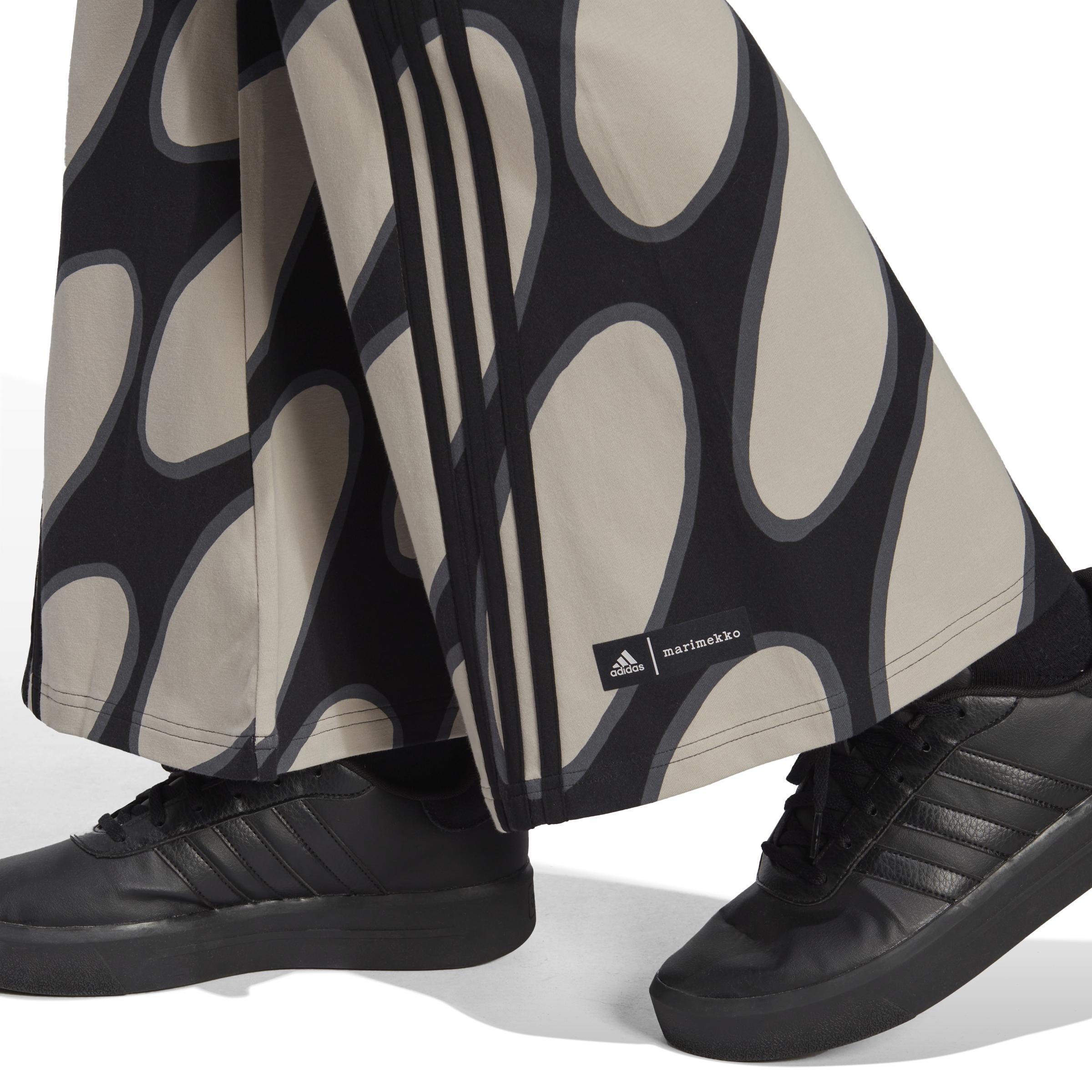 Marimekko Future Icons Flared Leggings, Brown, A901_ONE, large image number 5
