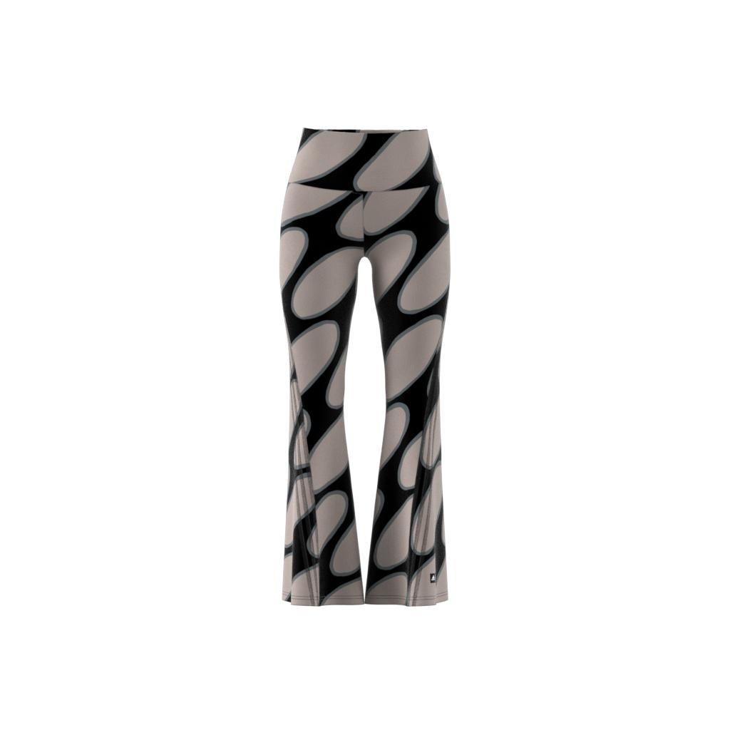 Marimekko Future Icons Flared Leggings, Brown, A901_ONE, large image number 9