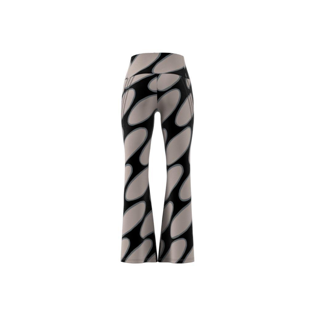 Marimekko Future Icons Flared Leggings, Brown, A901_ONE, large image number 12