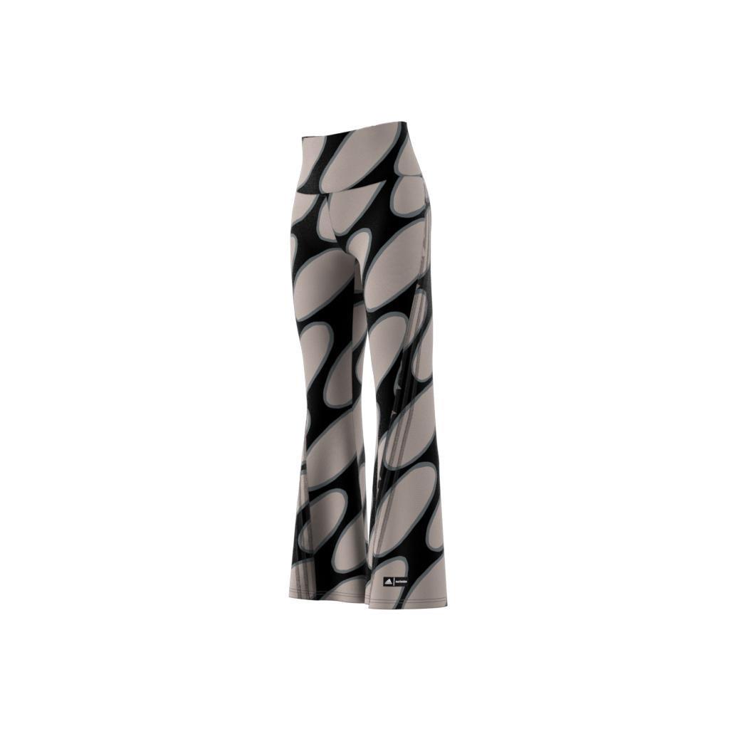 Marimekko Future Icons Flared Leggings, Brown, A901_ONE, large image number 13