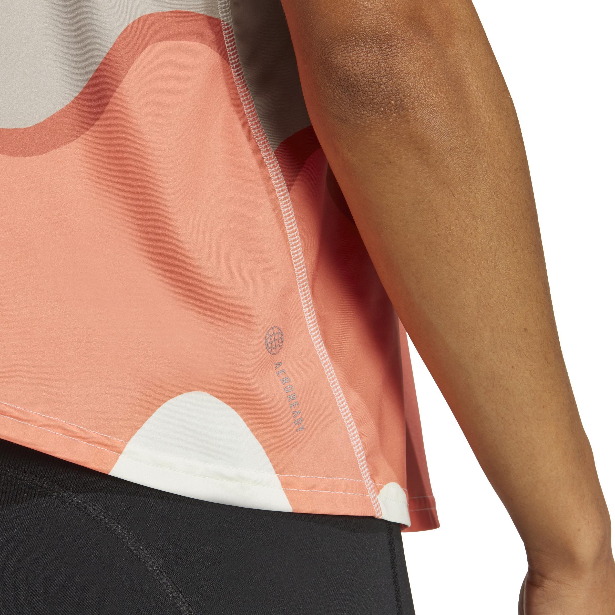 adidas x Marimekko Run Icons 3 Bar Logo Running Tank Top, Blue, , large image number 5