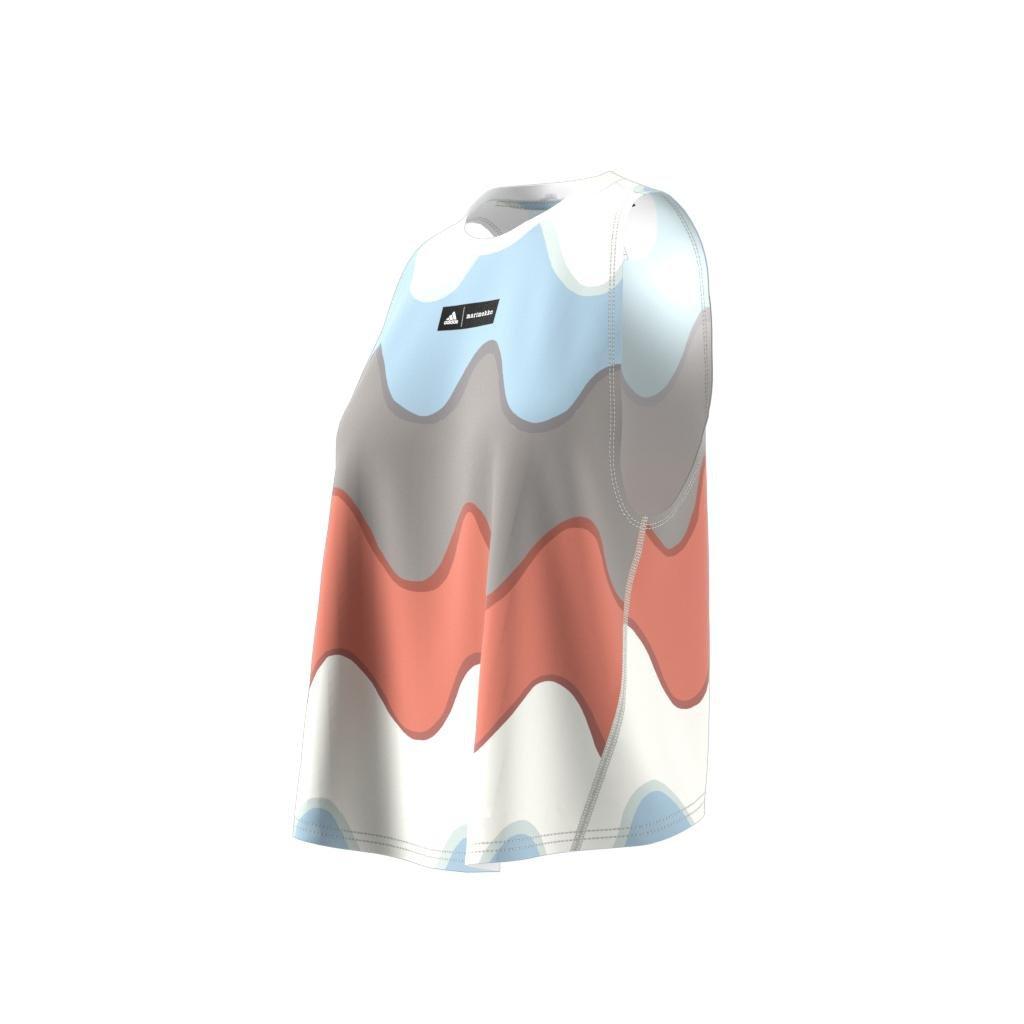 adidas x Marimekko Run Icons 3 Bar Logo Running Tank Top, Blue, , large image number 7