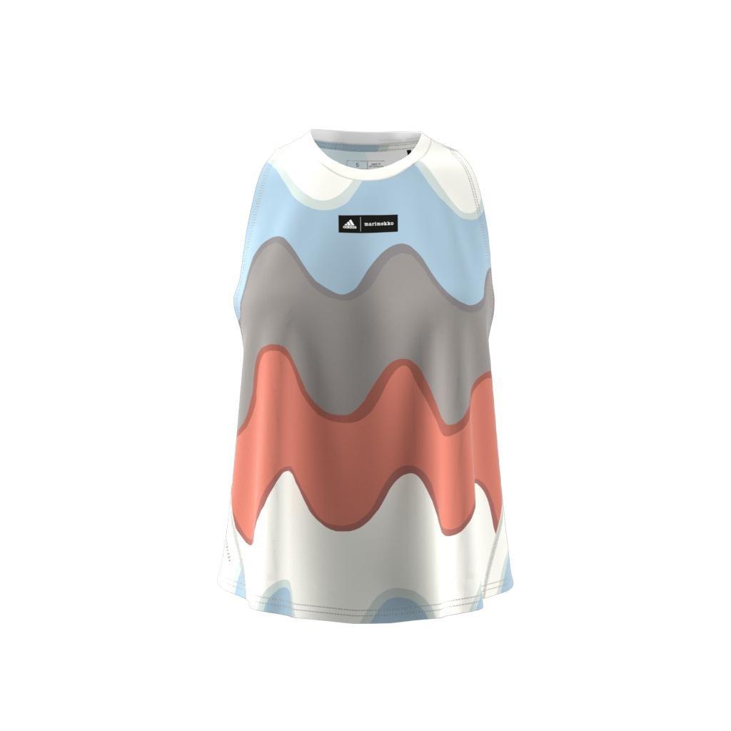 adidas x Marimekko Run Icons 3 Bar Logo Running Tank Top, Blue, , large image number 10