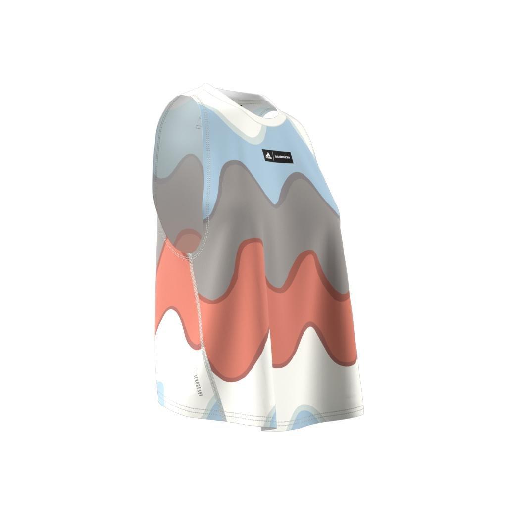 adidas x Marimekko Run Icons 3 Bar Logo Running Tank Top, Blue, , large image number 14