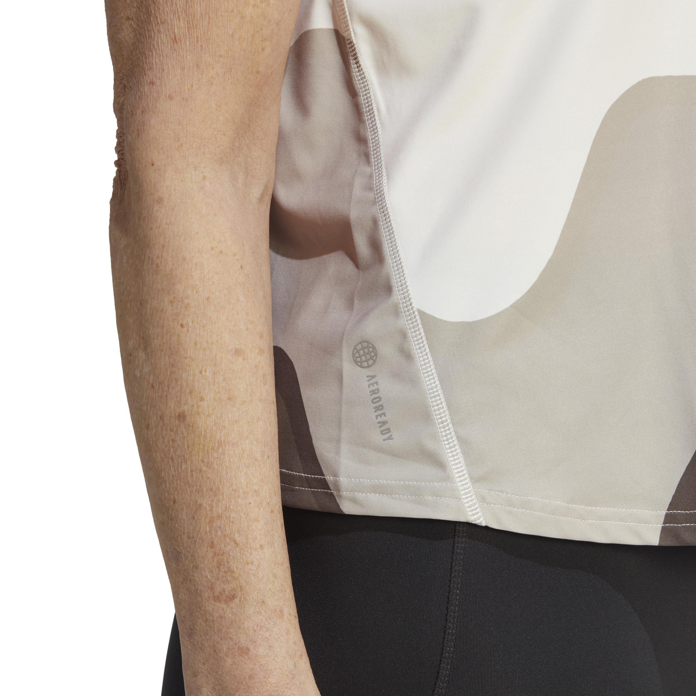 adidas x Marimekko Run Icons 3 Bar Logo Running Tank Top, White, A901_ONE, large image number 5