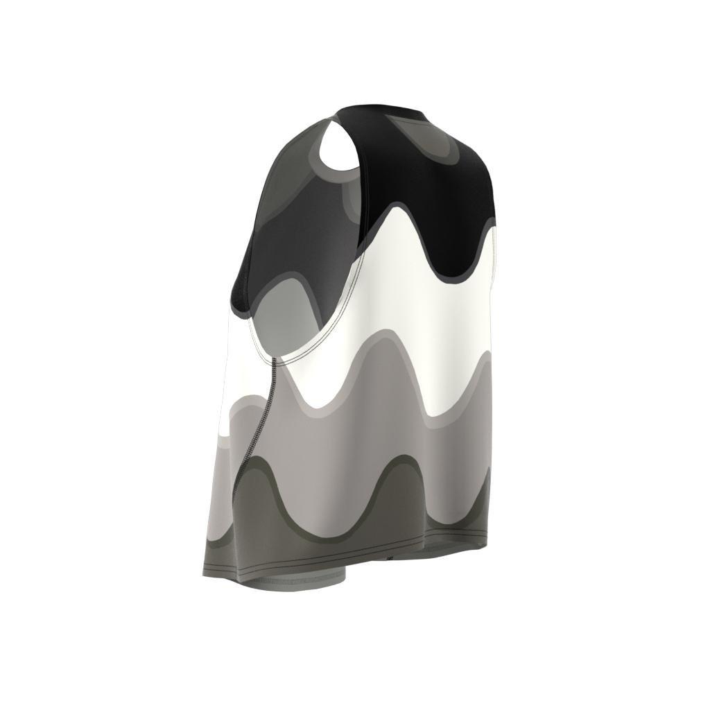 adidas x Marimekko Run Icons 3 Bar Logo Running Tank Top, White, A901_ONE, large image number 6