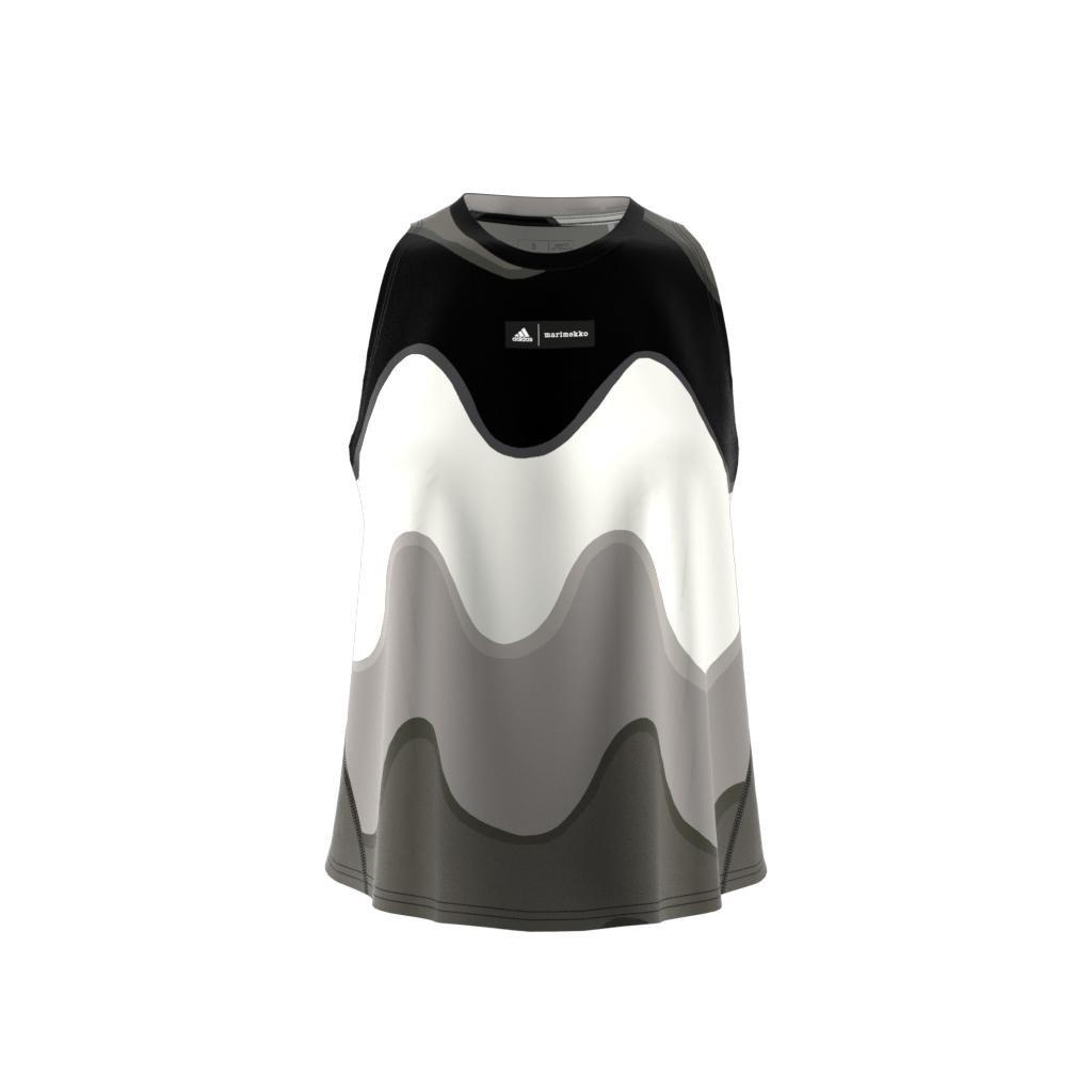 adidas x Marimekko Run Icons 3 Bar Logo Running Tank Top, White, A901_ONE, large image number 7