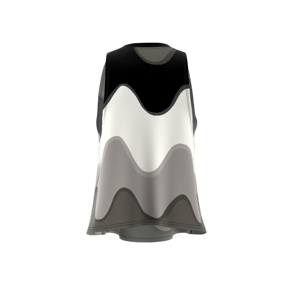 adidas x Marimekko Run Icons 3 Bar Logo Running Tank Top, White, A901_ONE, large image number 8