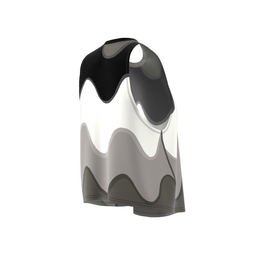 adidas x Marimekko Run Icons 3 Bar Logo Running Tank Top, White, A901_ONE, large image number 10