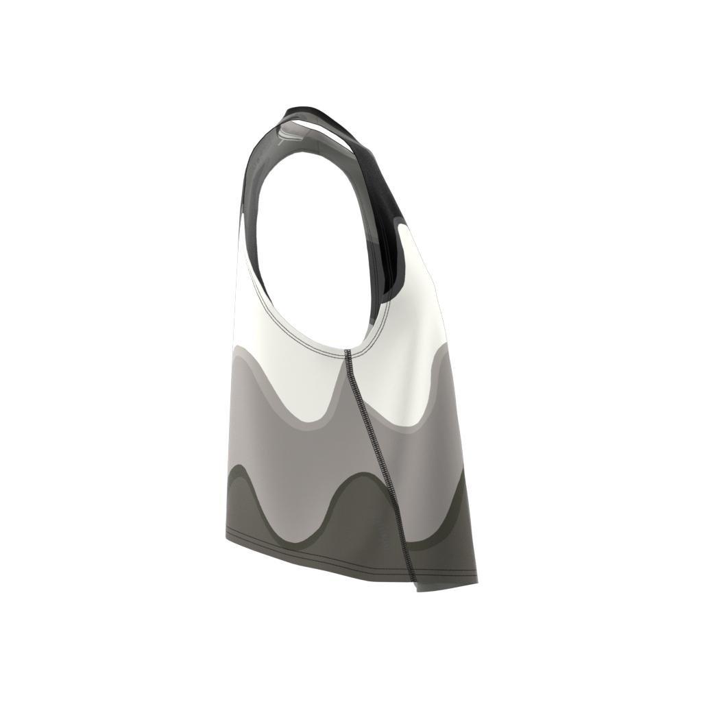 adidas x Marimekko Run Icons 3 Bar Logo Running Tank Top, White, A901_ONE, large image number 14