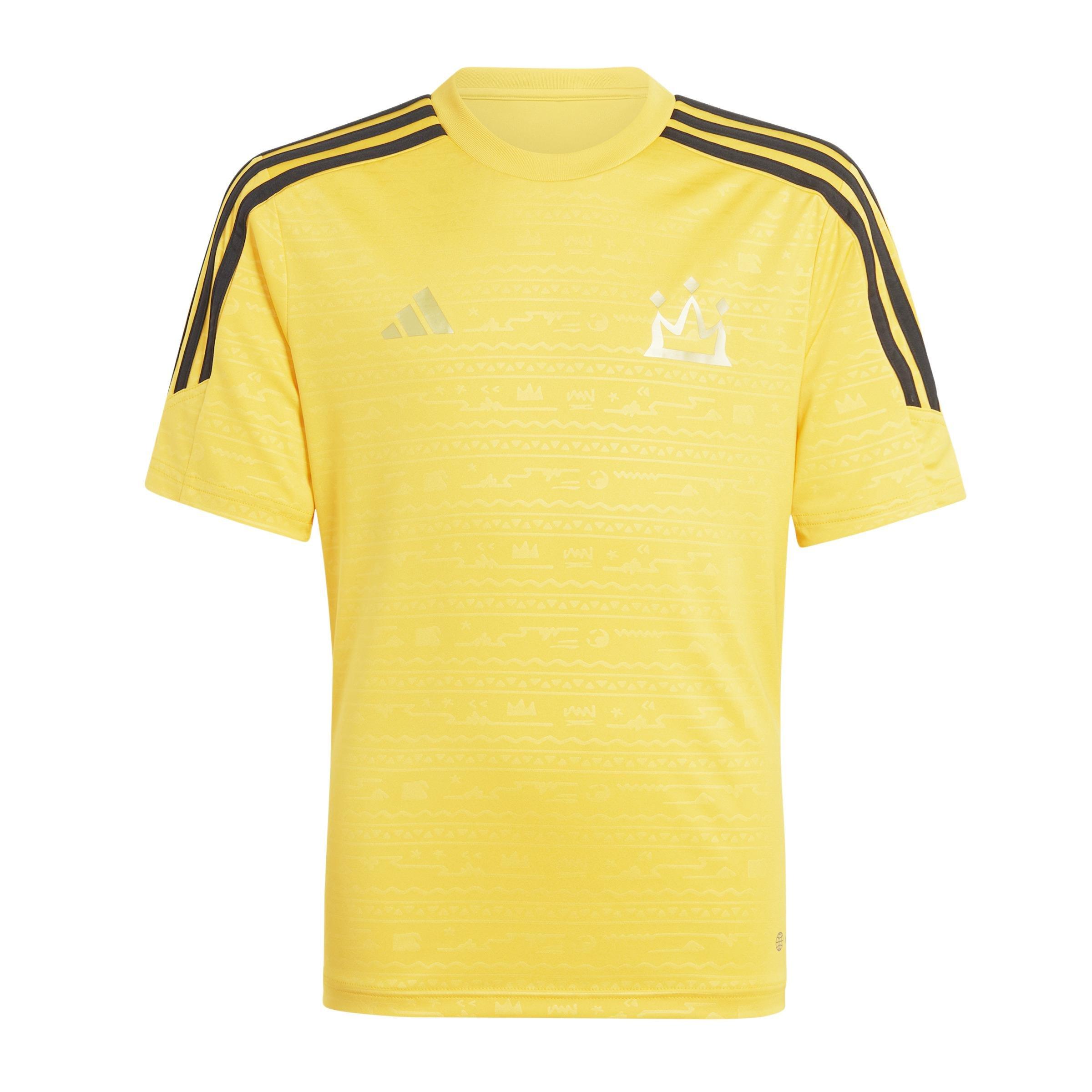 Unisex Kids Salah Training Jersey, Yellow, A901_ONE, large image number 1