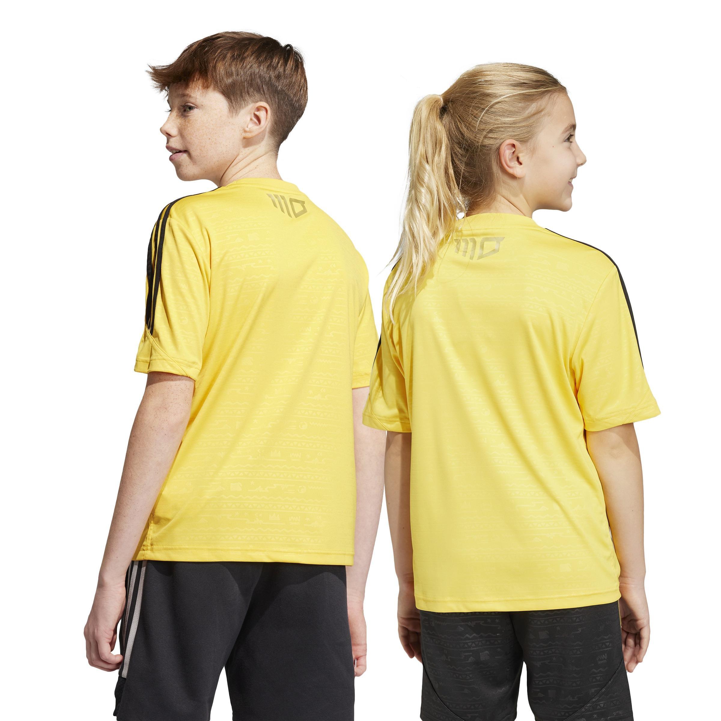 Unisex Kids Salah Training Jersey, Yellow, A901_ONE, large image number 2