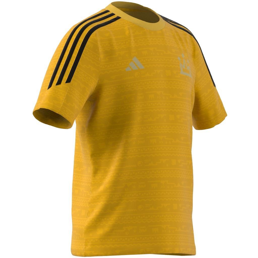 Unisex Kids Salah Training Jersey, Yellow, A901_ONE, large image number 10