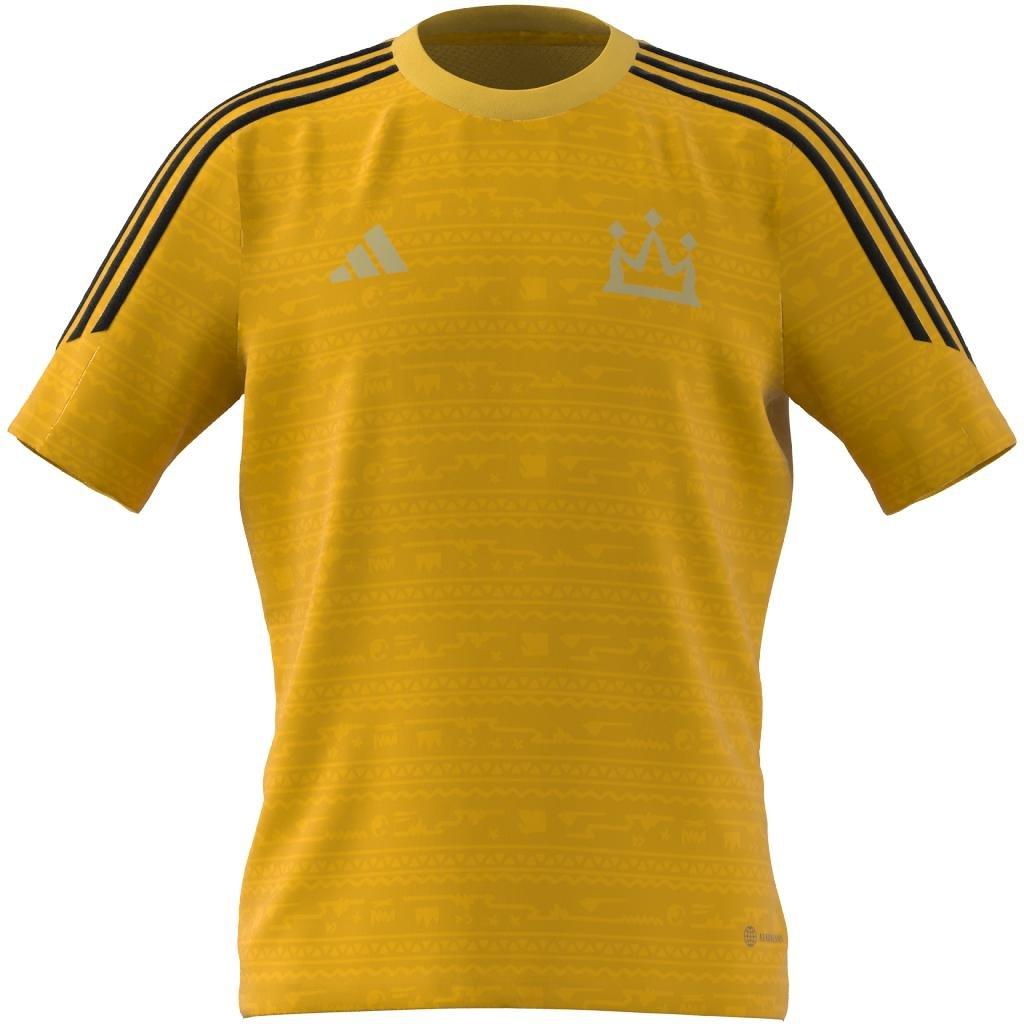 Unisex Kids Salah Training Jersey, Yellow, A901_ONE, large image number 14