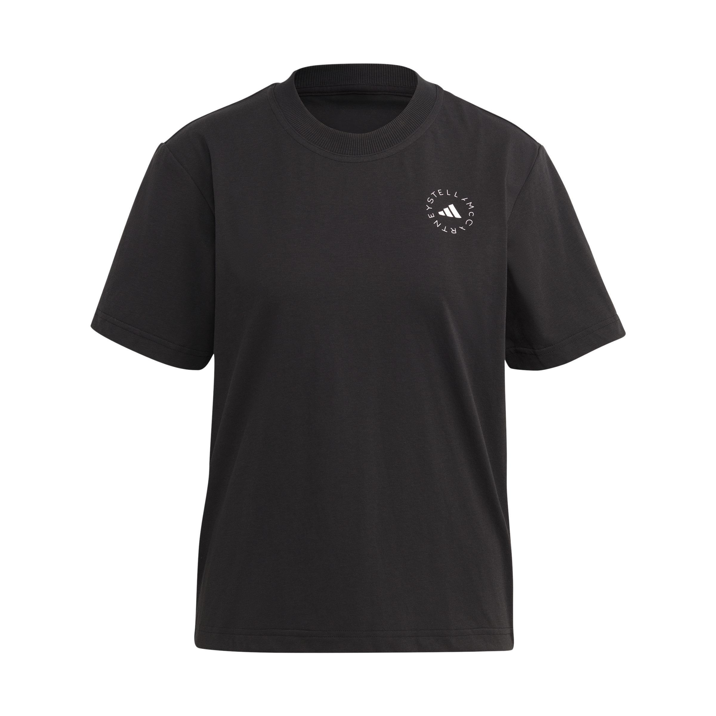 adidas by Stella McCartney TrueCasuals Regular Sportswear T-Shirt, Black, A901_ONE, large image number 0
