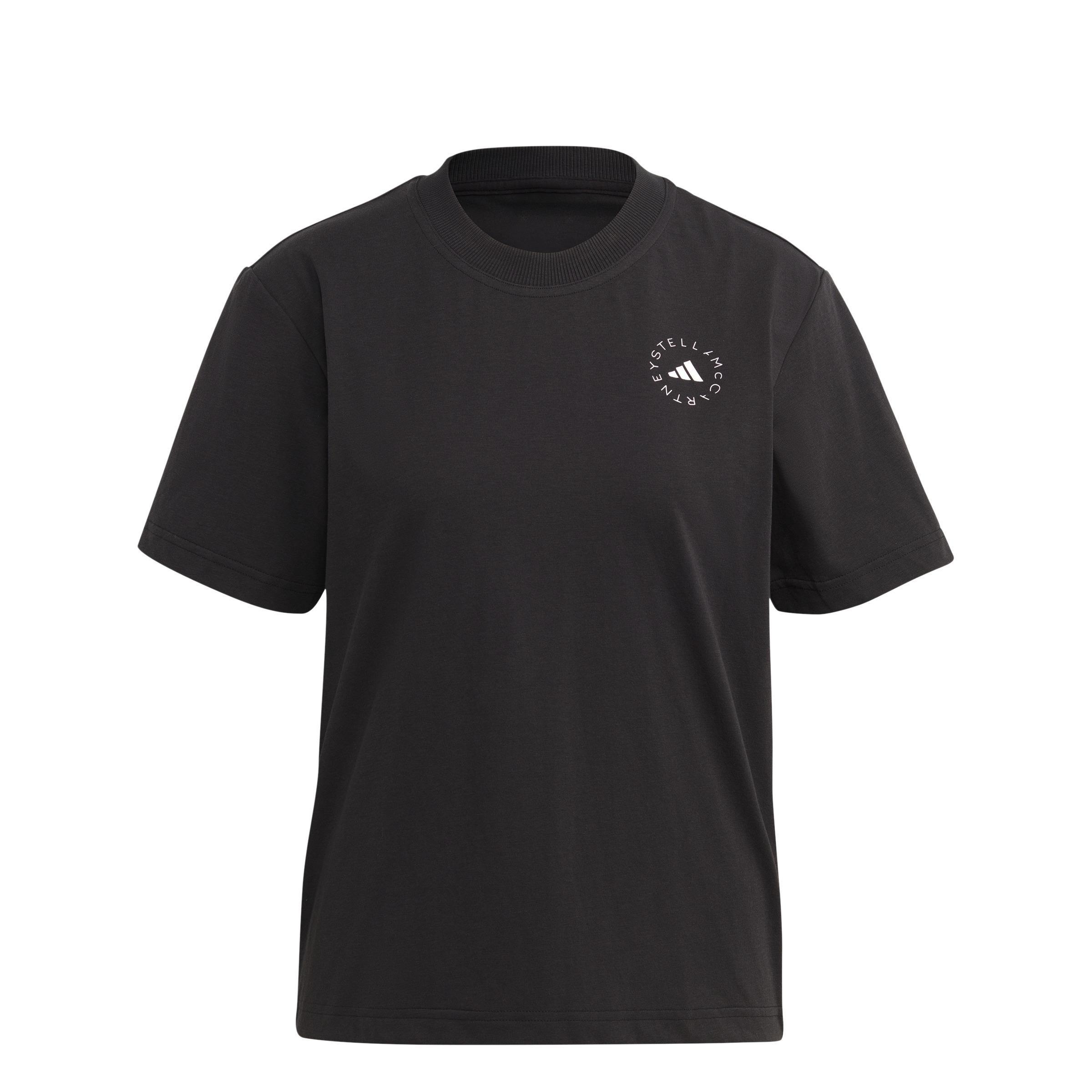 adidas by Stella McCartney TrueCasuals Regular Sportswear T-Shirt, Black, A901_ONE, large image number 1