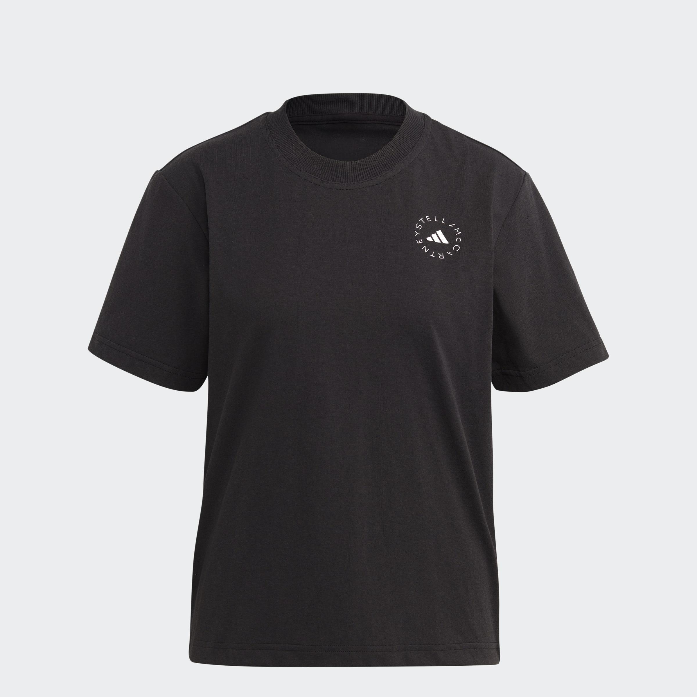 adidas by Stella McCartney TrueCasuals Regular Sportswear T-Shirt, Black, A901_ONE, large image number 2