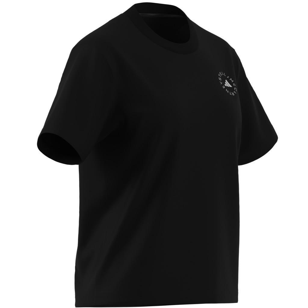 adidas by Stella McCartney TrueCasuals Regular Sportswear T-Shirt, Black, A901_ONE, large image number 3