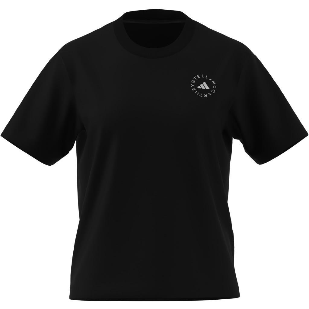 adidas by Stella McCartney TrueCasuals Regular Sportswear T-Shirt, Black, A901_ONE, large image number 5