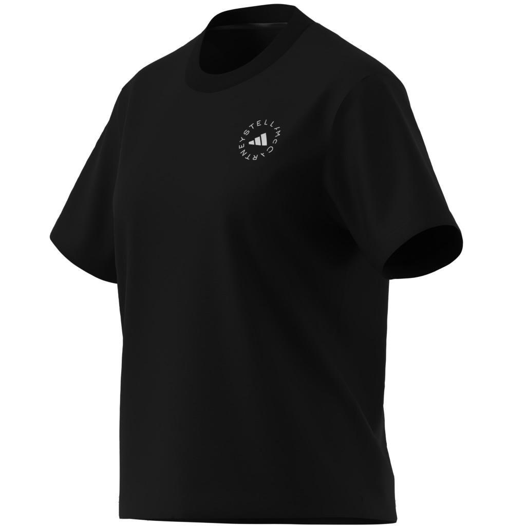 adidas by Stella McCartney TrueCasuals Regular Sportswear T-Shirt, Black, A901_ONE, large image number 9