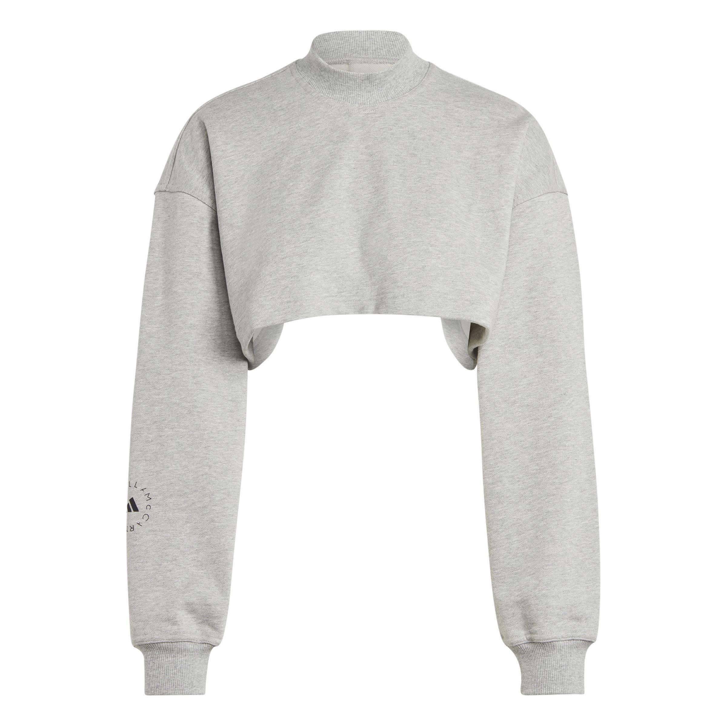 Truecasuals Cropped Sweatshirt, Grey, A901_ONE, large image number 0