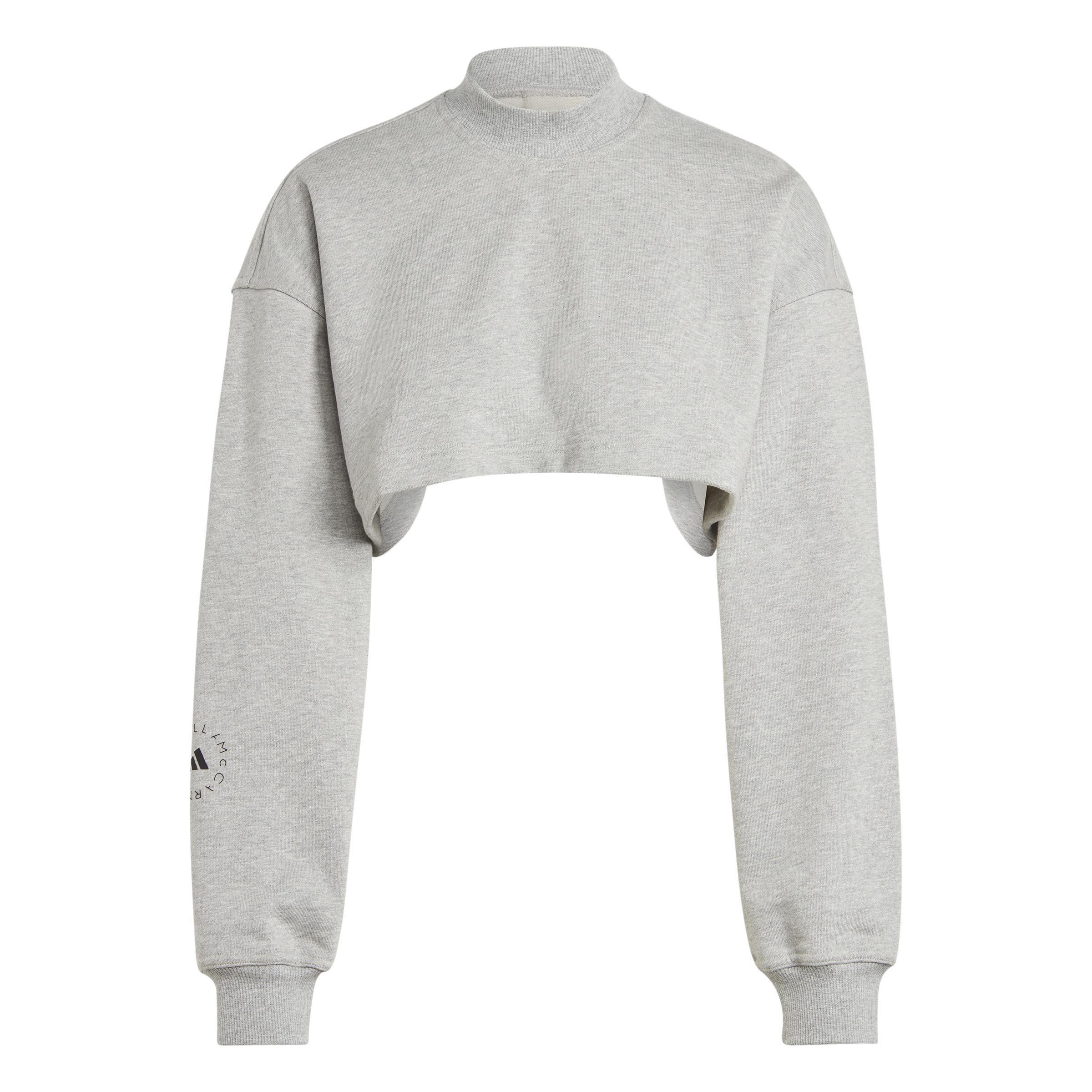 Truecasuals Cropped Sweatshirt, Grey, A901_ONE, large image number 1
